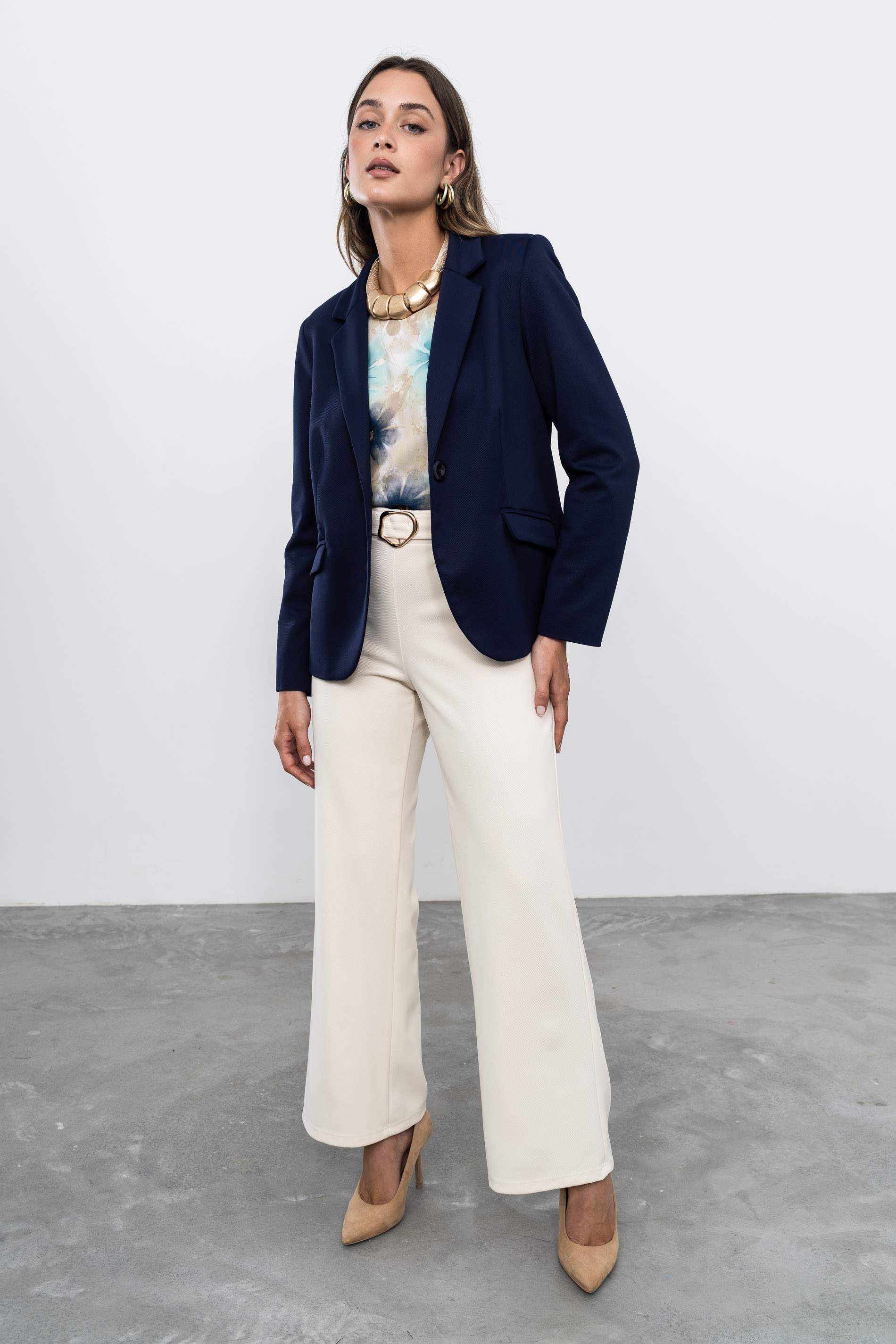 AMERICANA 1 BOTÓN MARINO