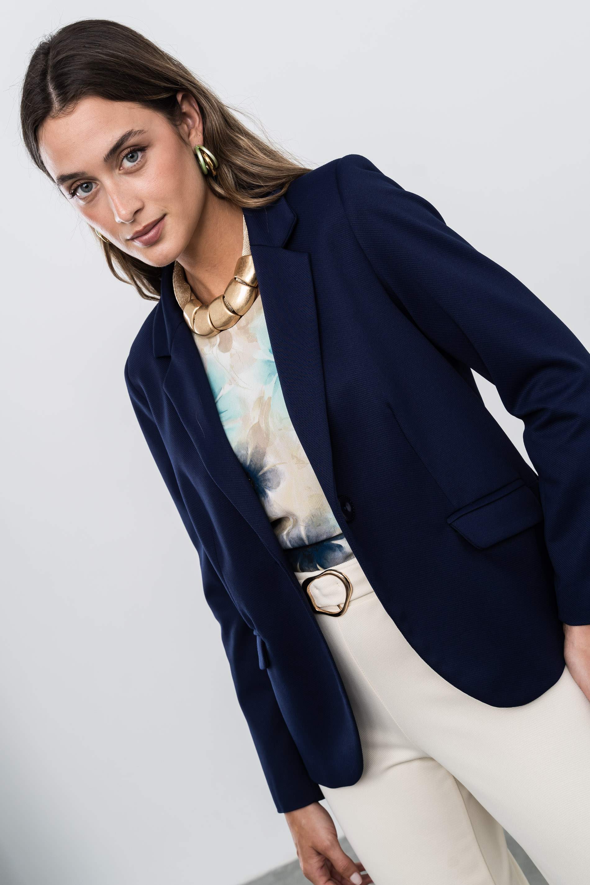 AMERICANA 1 BOTÓN MARINO