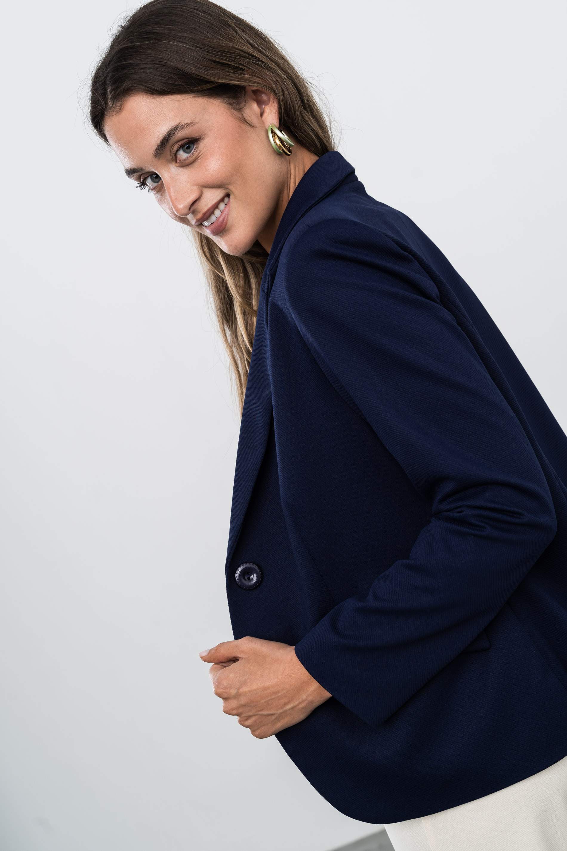 AMERICANA 1 BOTÓN MARINO