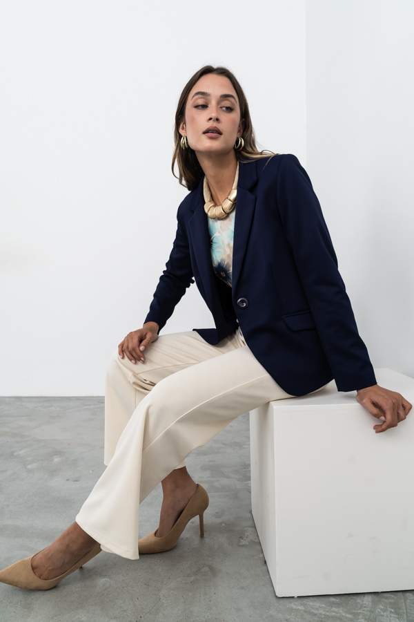 AMERICANA 1 BOTÓN MARINO