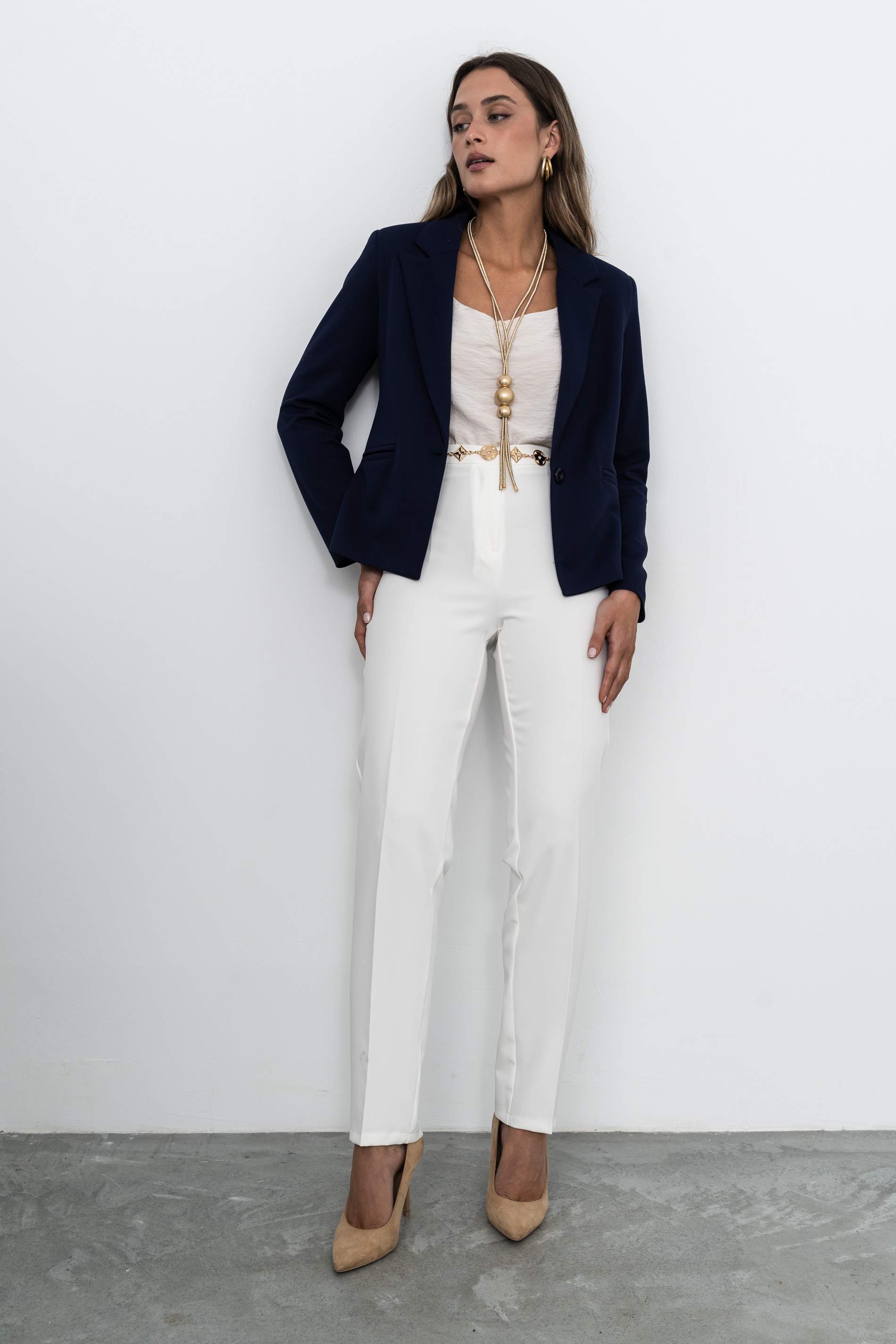 AMERICANA BOTÓN CORTA MARINO