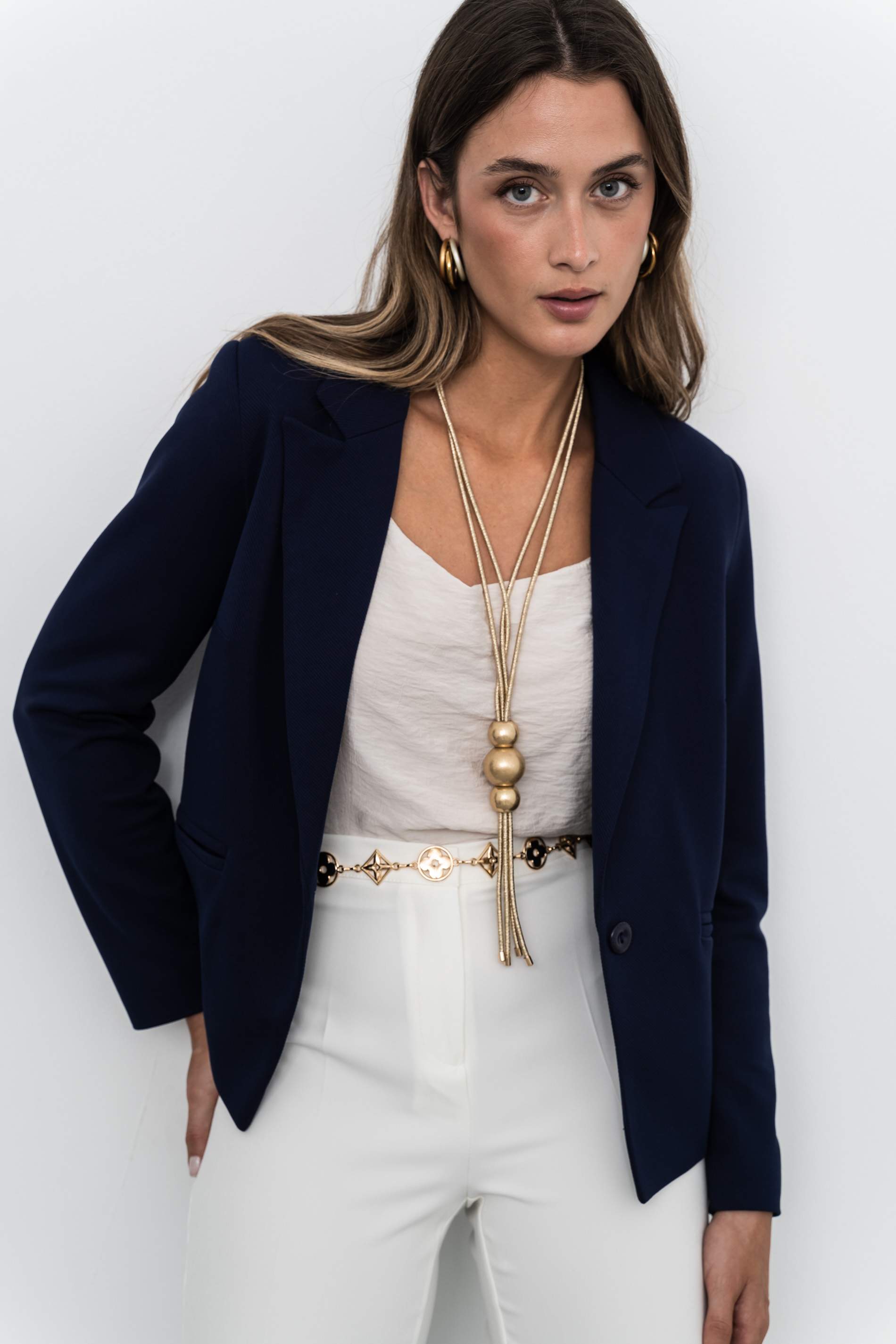 AMERICANA BOTÓN CORTA MARINO