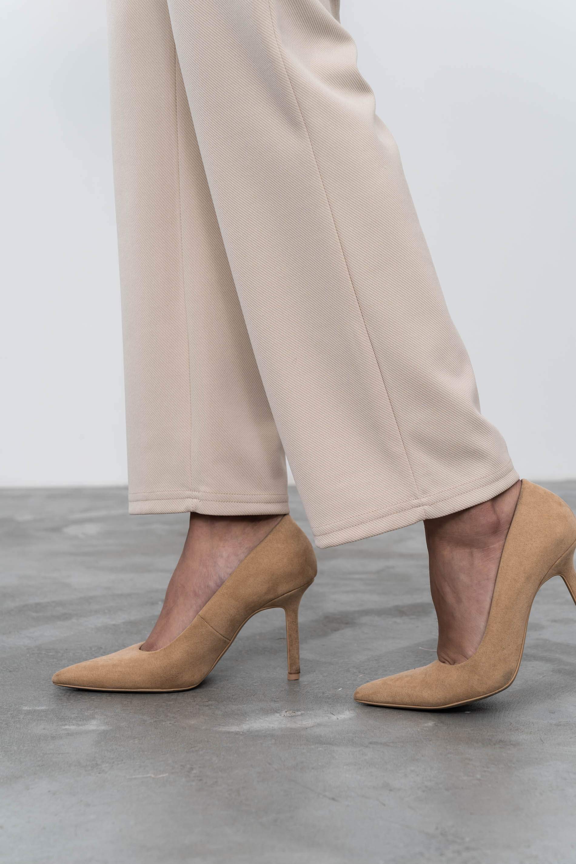 PANTALÓN RECTO BEIGE