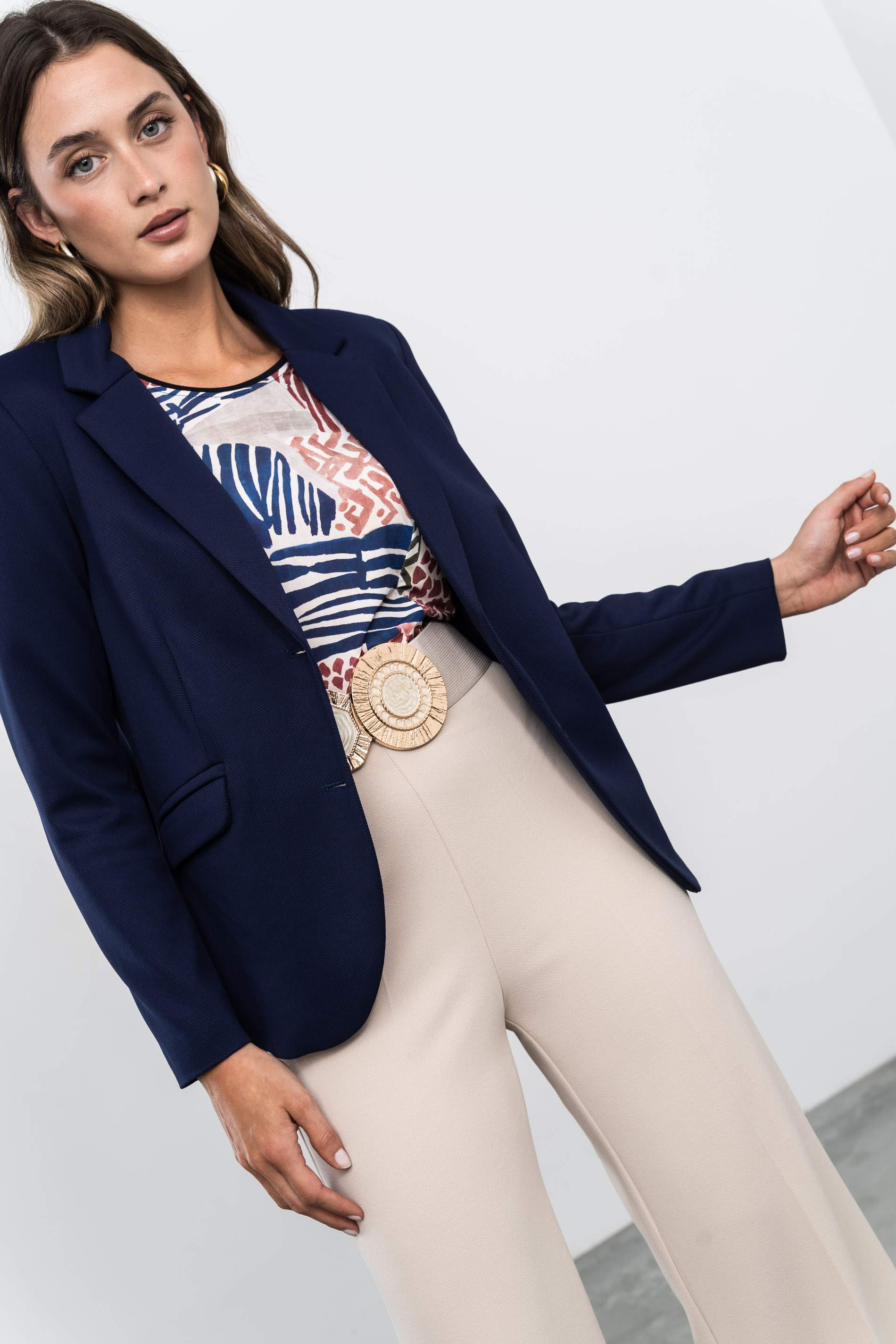 PANTALÓN VESTIR ANCHO ARENA