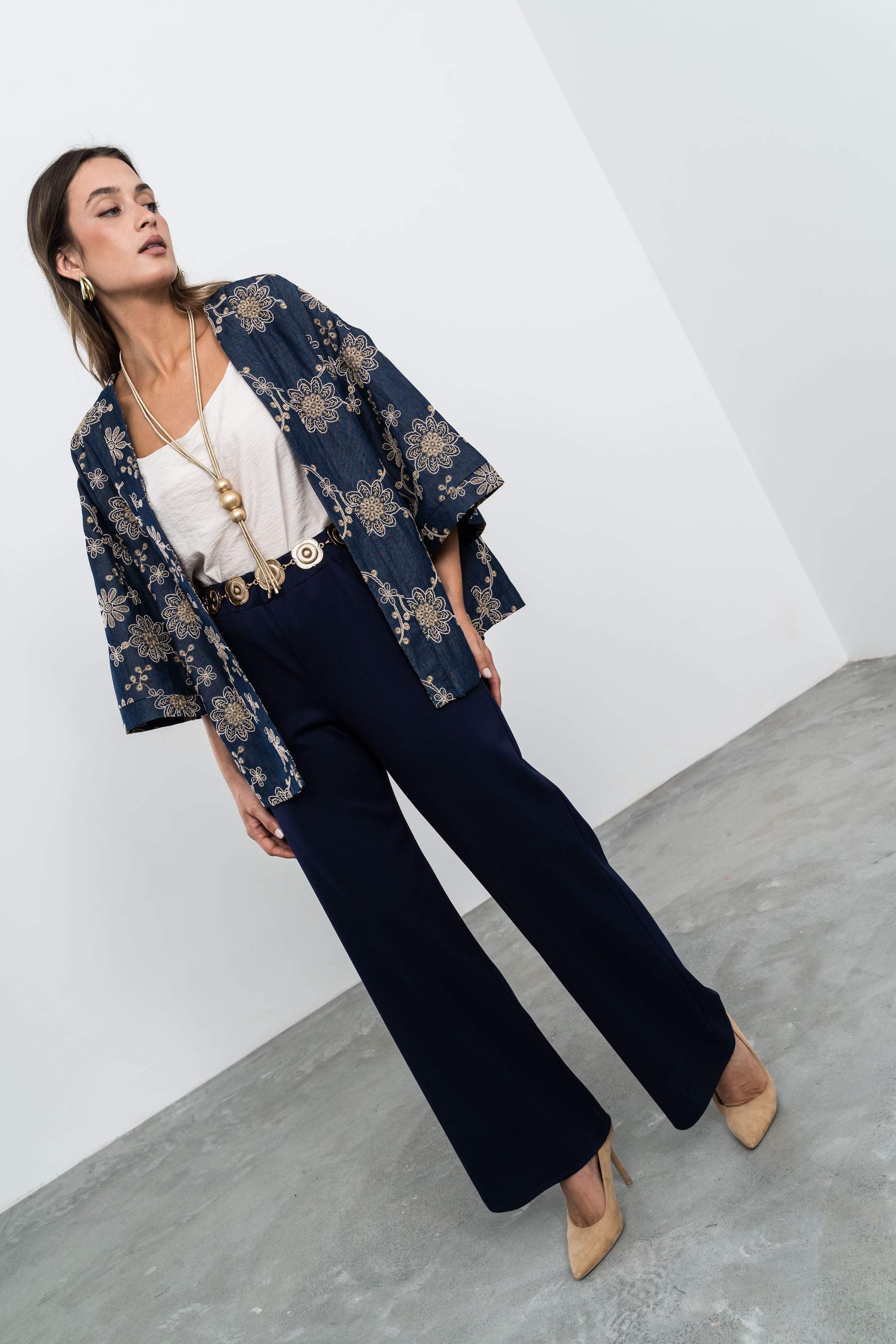 PANTALÓN ANCHO MARINO