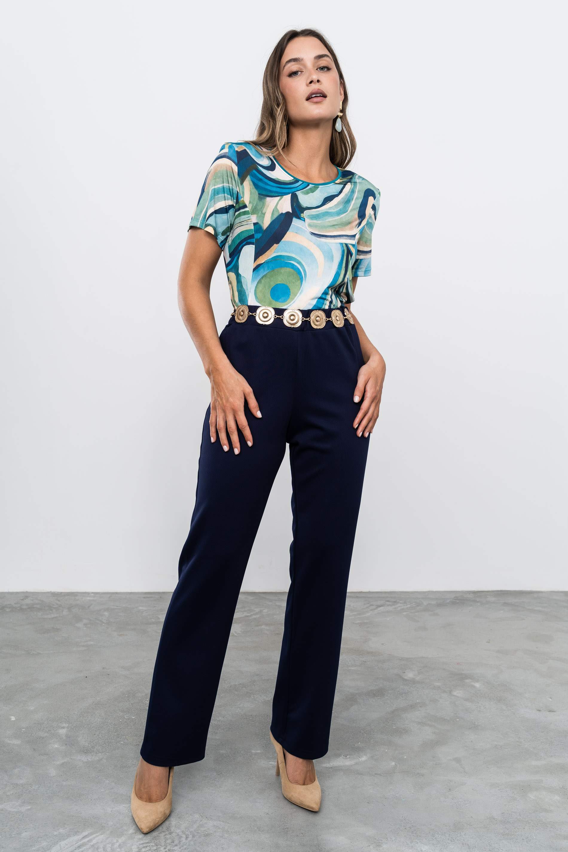 PANTALÓN RECTO MARINO