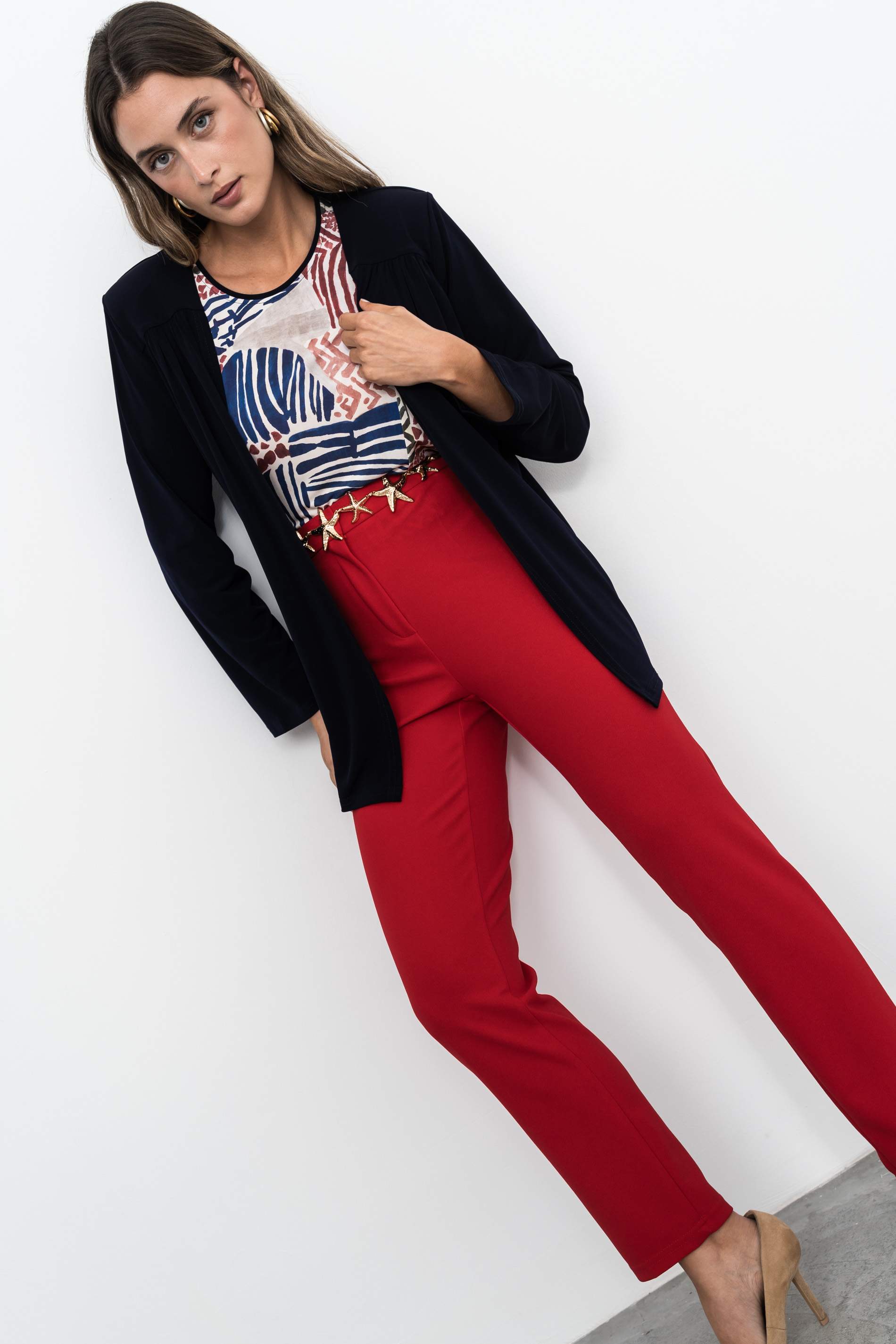 PANTALÓN GOMA CINTURA ROJO