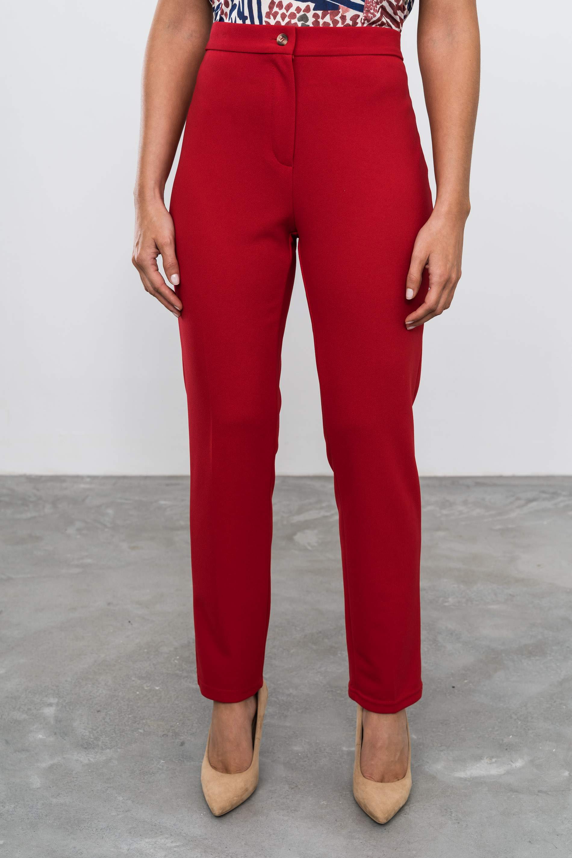 PANTALÓN GOMA CINTURA ROJO