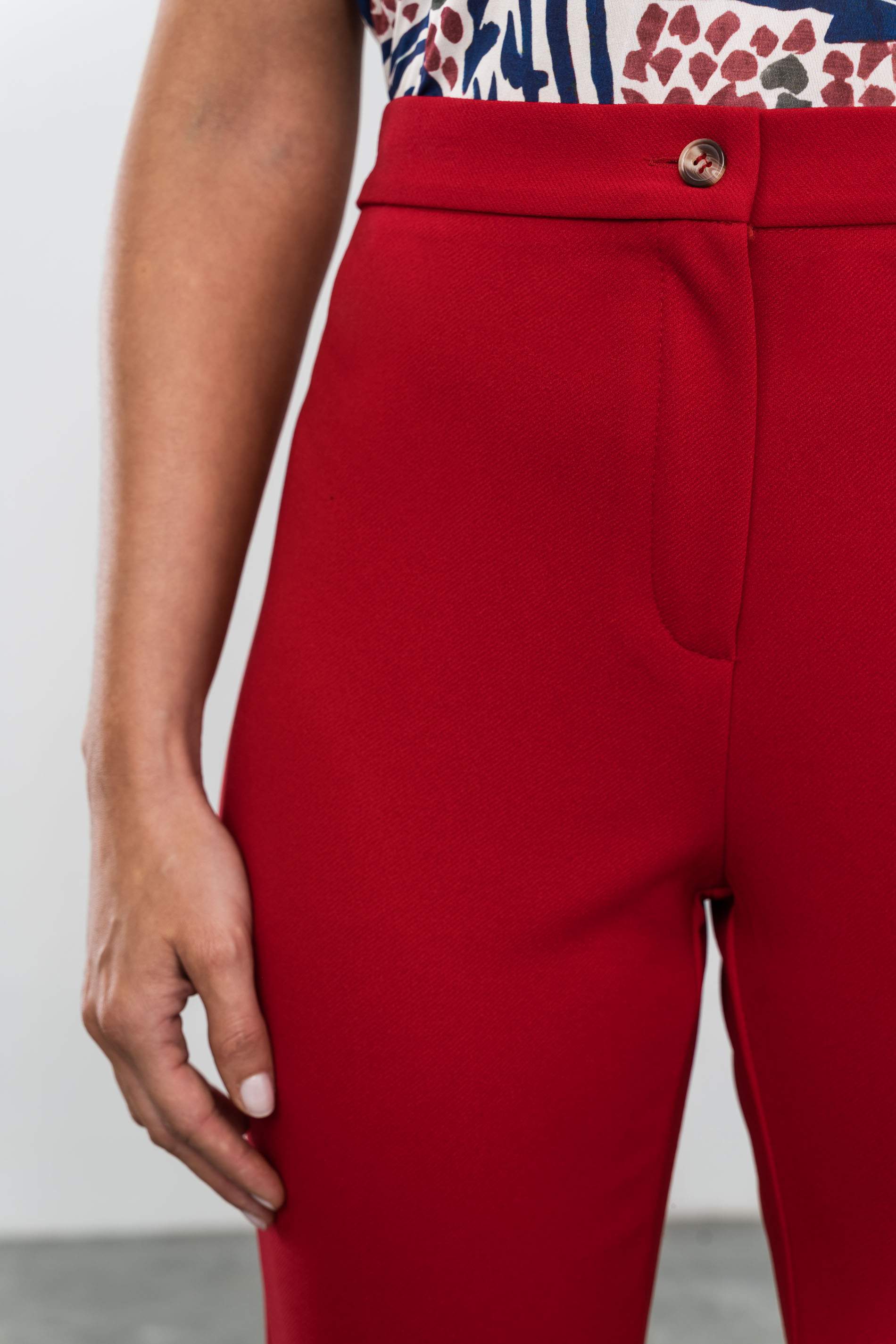 PANTALÓN GOMA CINTURA ROJO