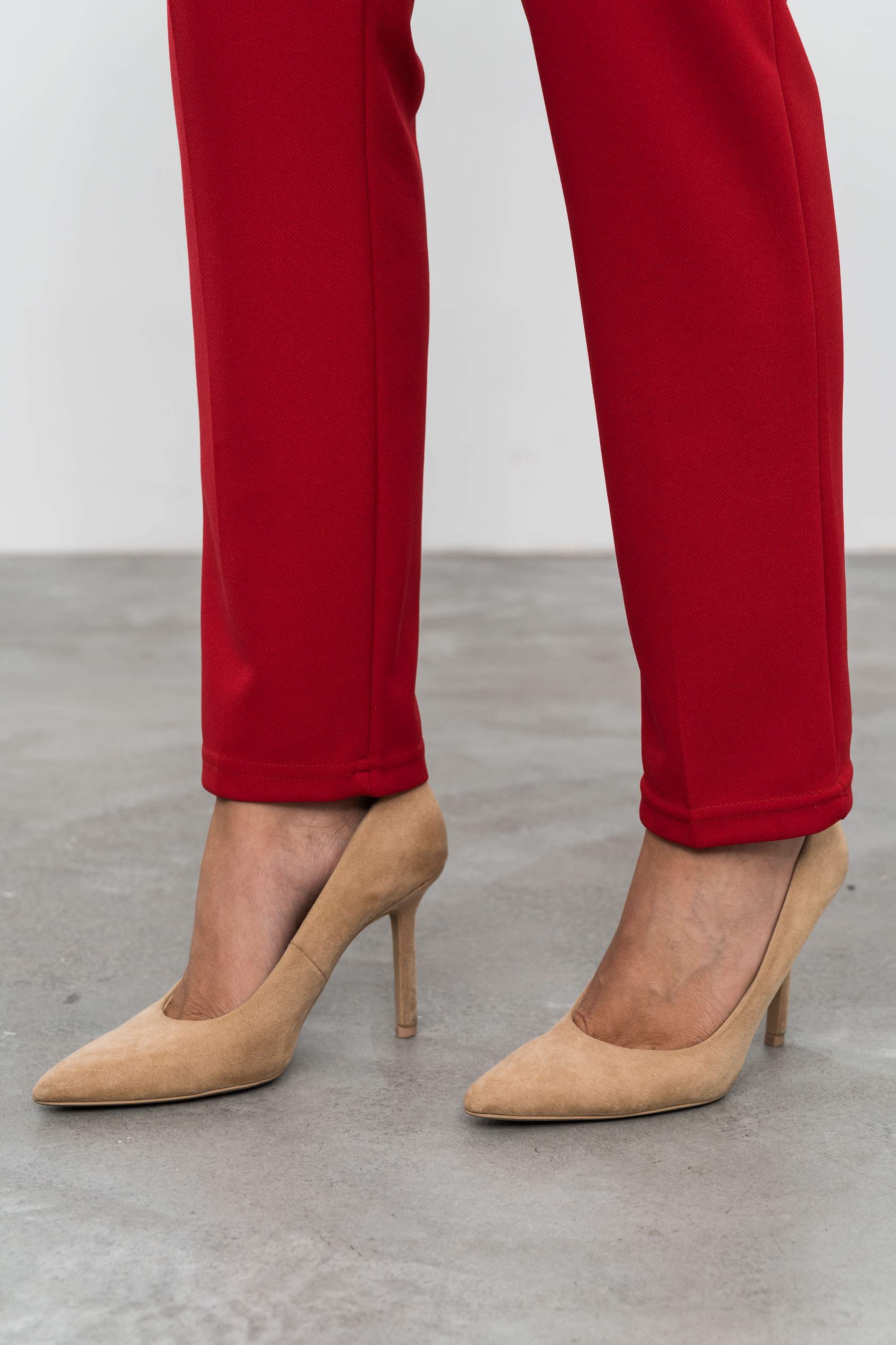 PANTALÓN GOMA CINTURA ROJO