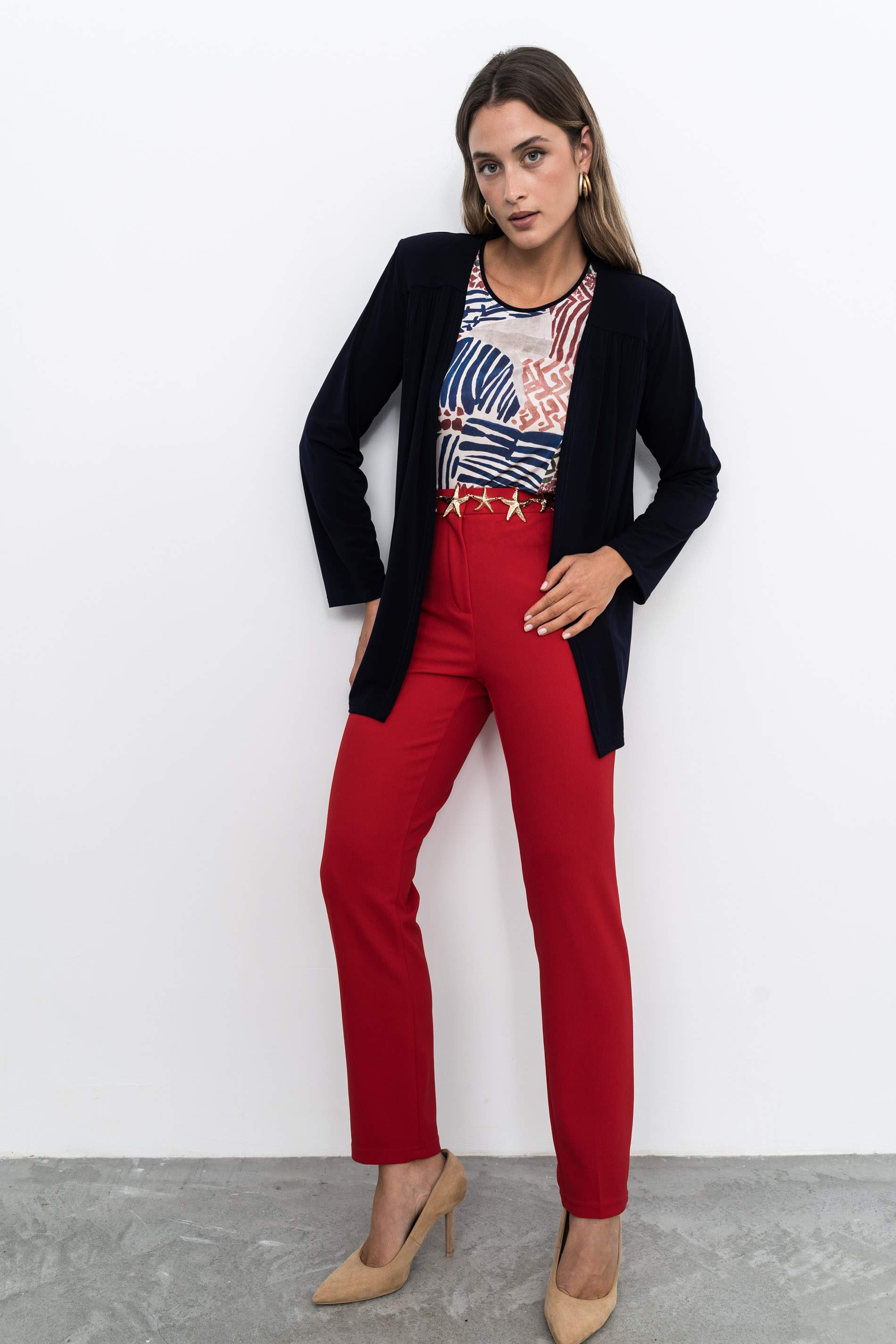 PANTALÓN GOMA CINTURA ROJO