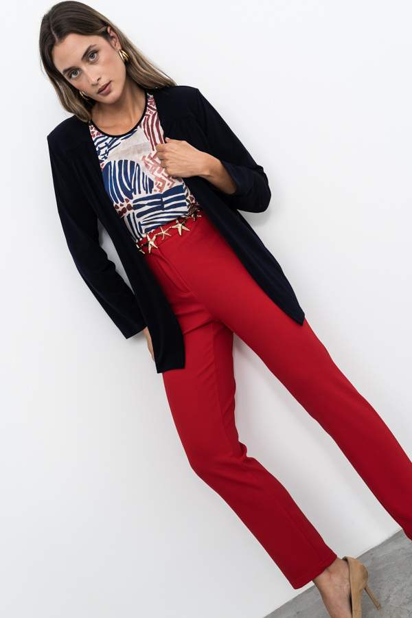 PANTALÓN GOMA CINTURA ROJO