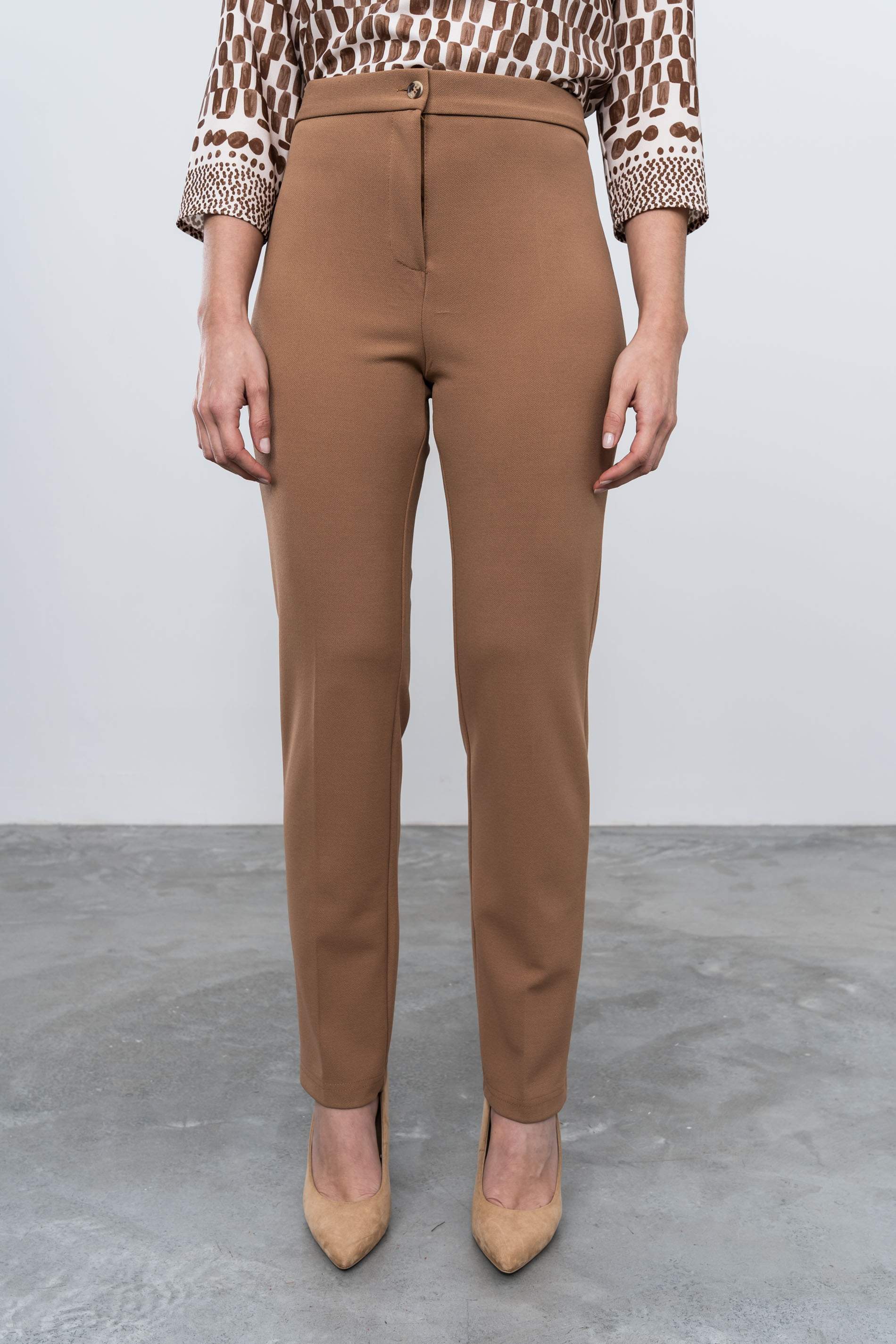 PANTALÓN GOMA CINTURA CAMEL