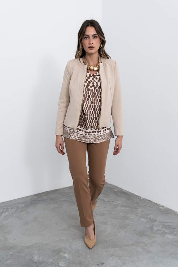 PANTALÓN GOMA CINTURA CAMEL