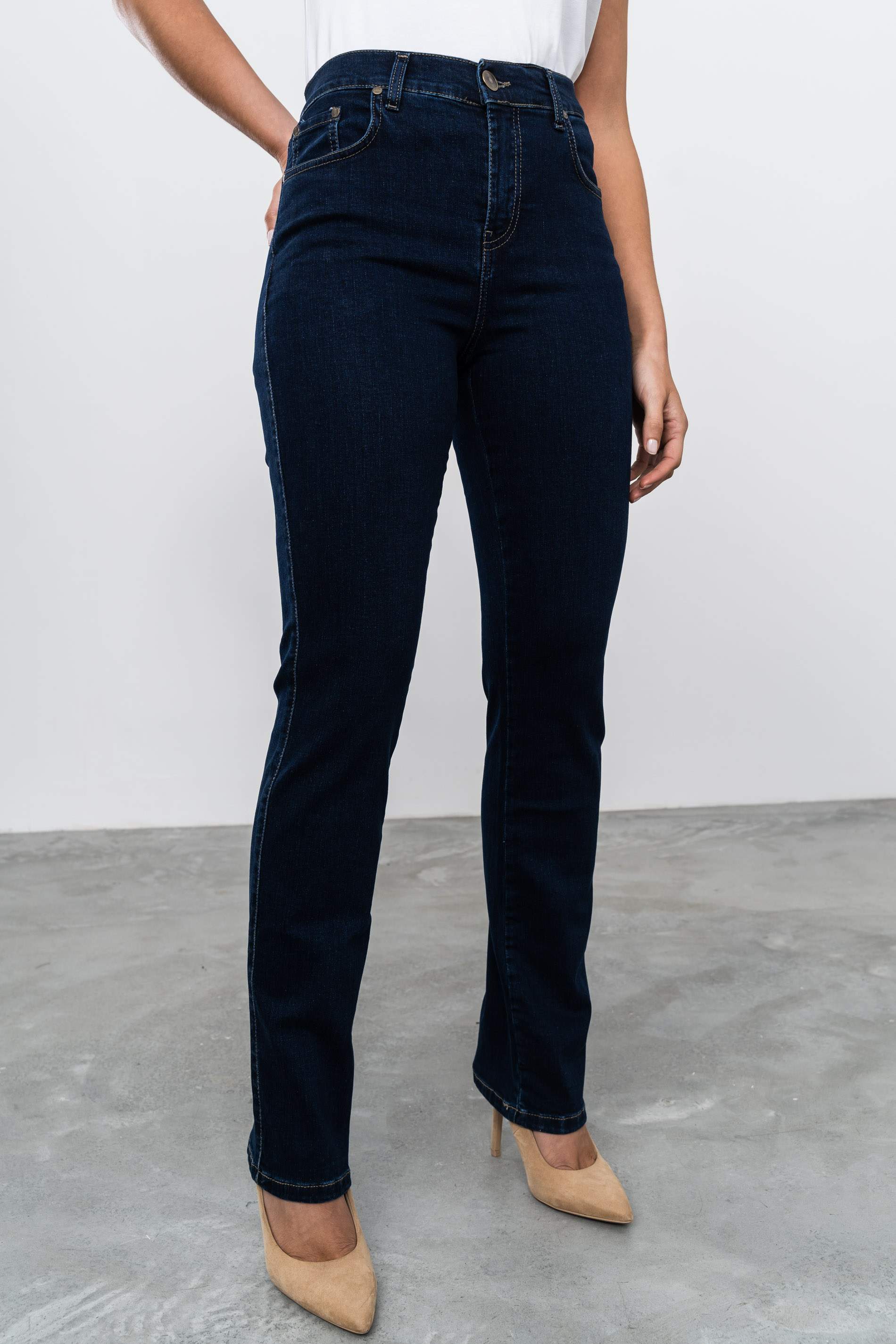 PANTALÓN VAQUERO RECTO MARINO