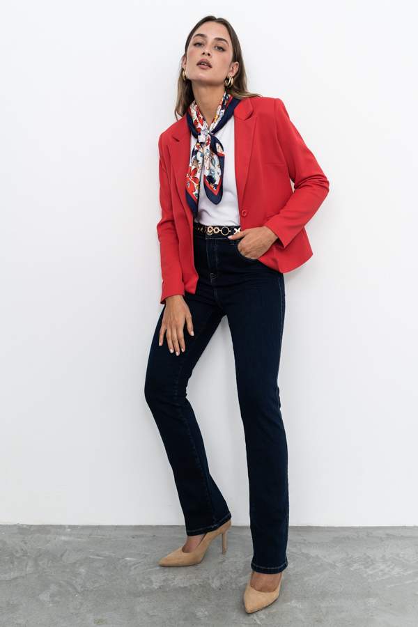 PANTALÓN VAQUERO RECTO MARINO