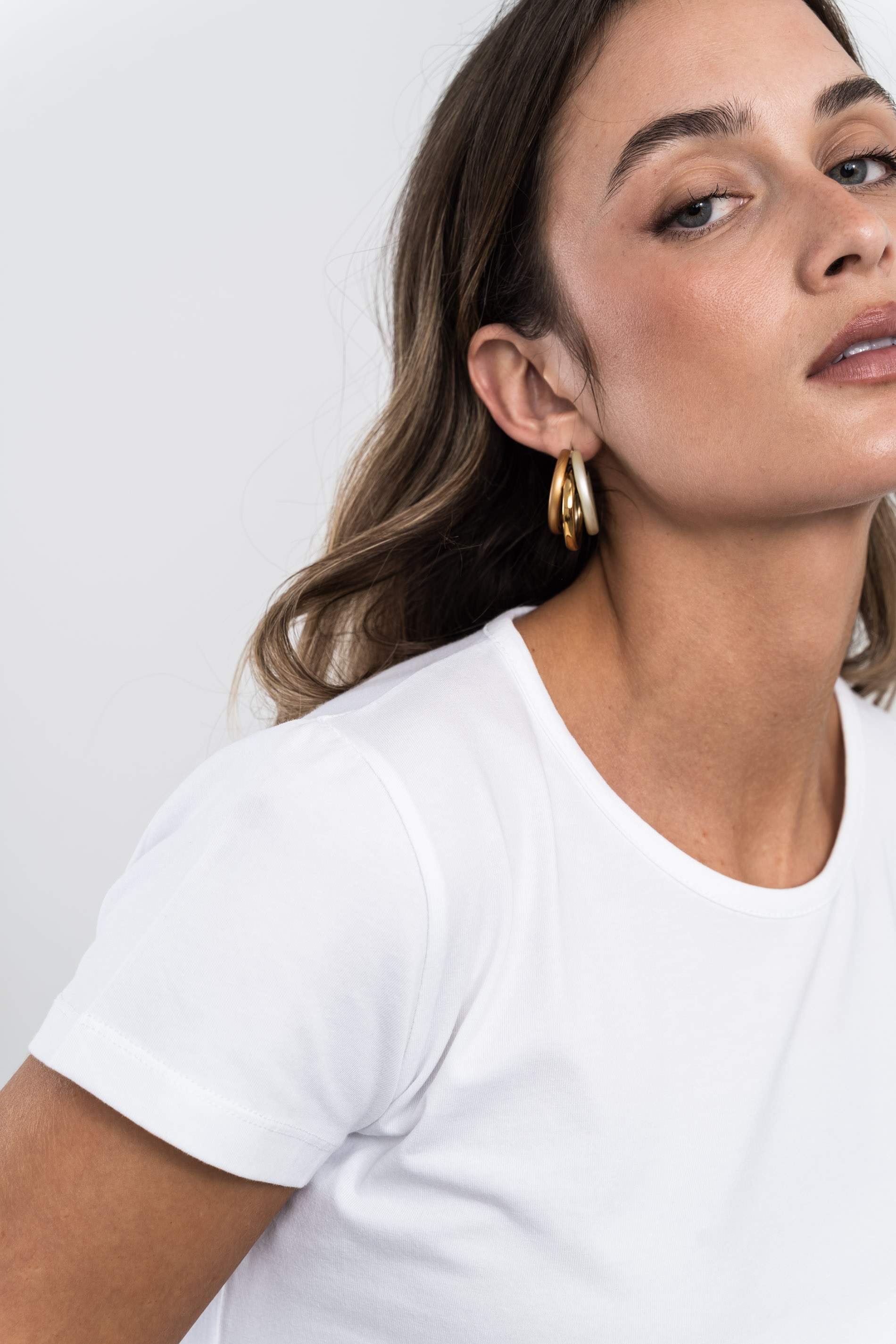 CAMISETA BÁSICA MANGA CORTA BLANCO