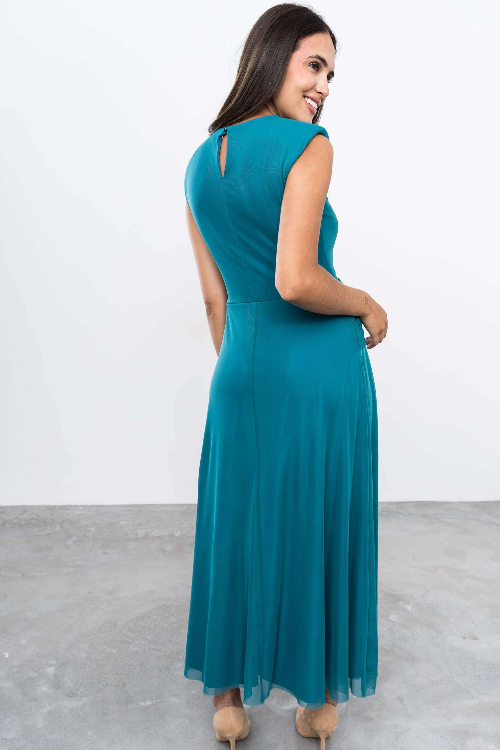 VESTIDO TUL LAZADA PETROLEO
