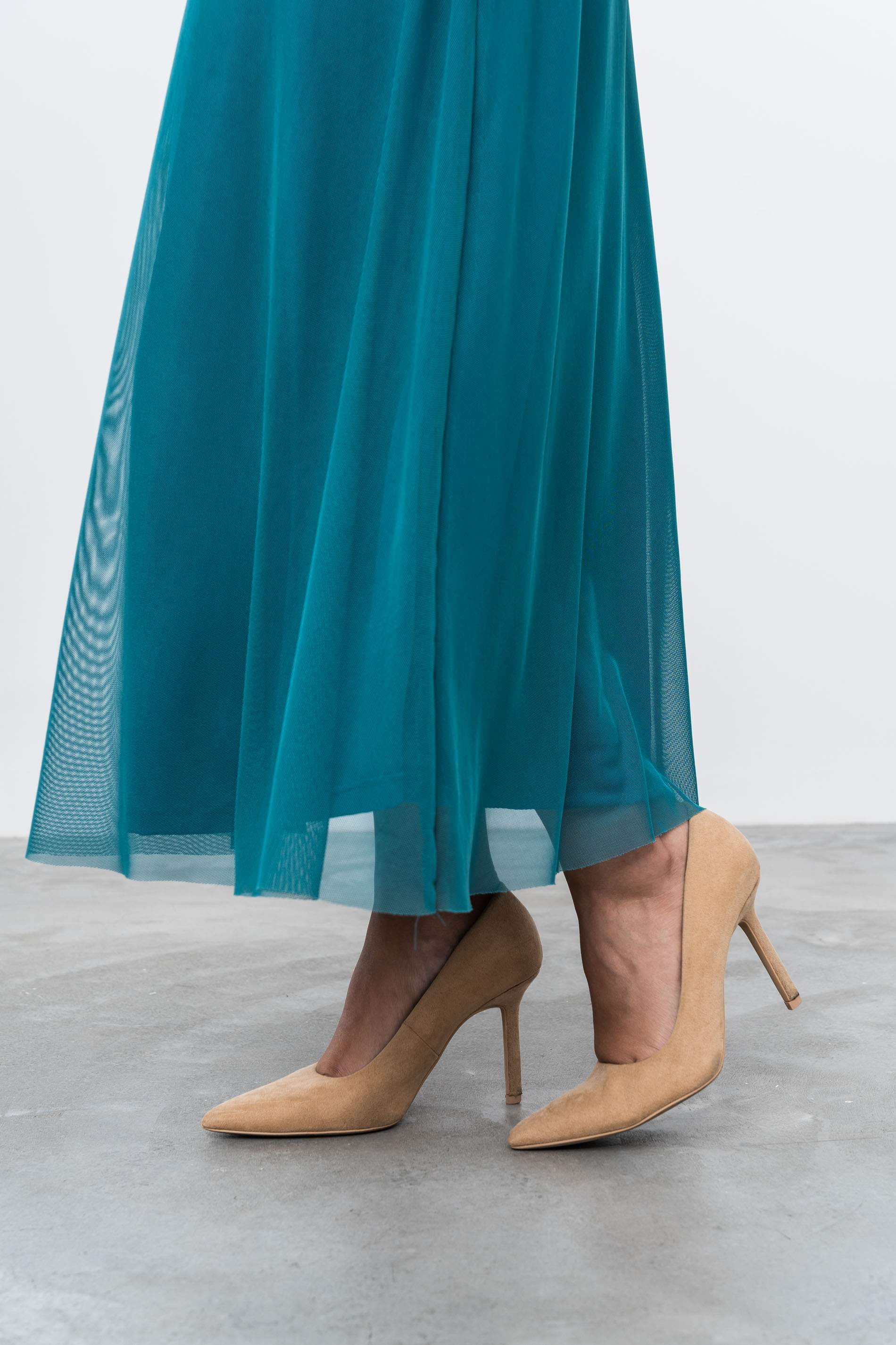 VESTIDO TUL LAZADA PETROLEO