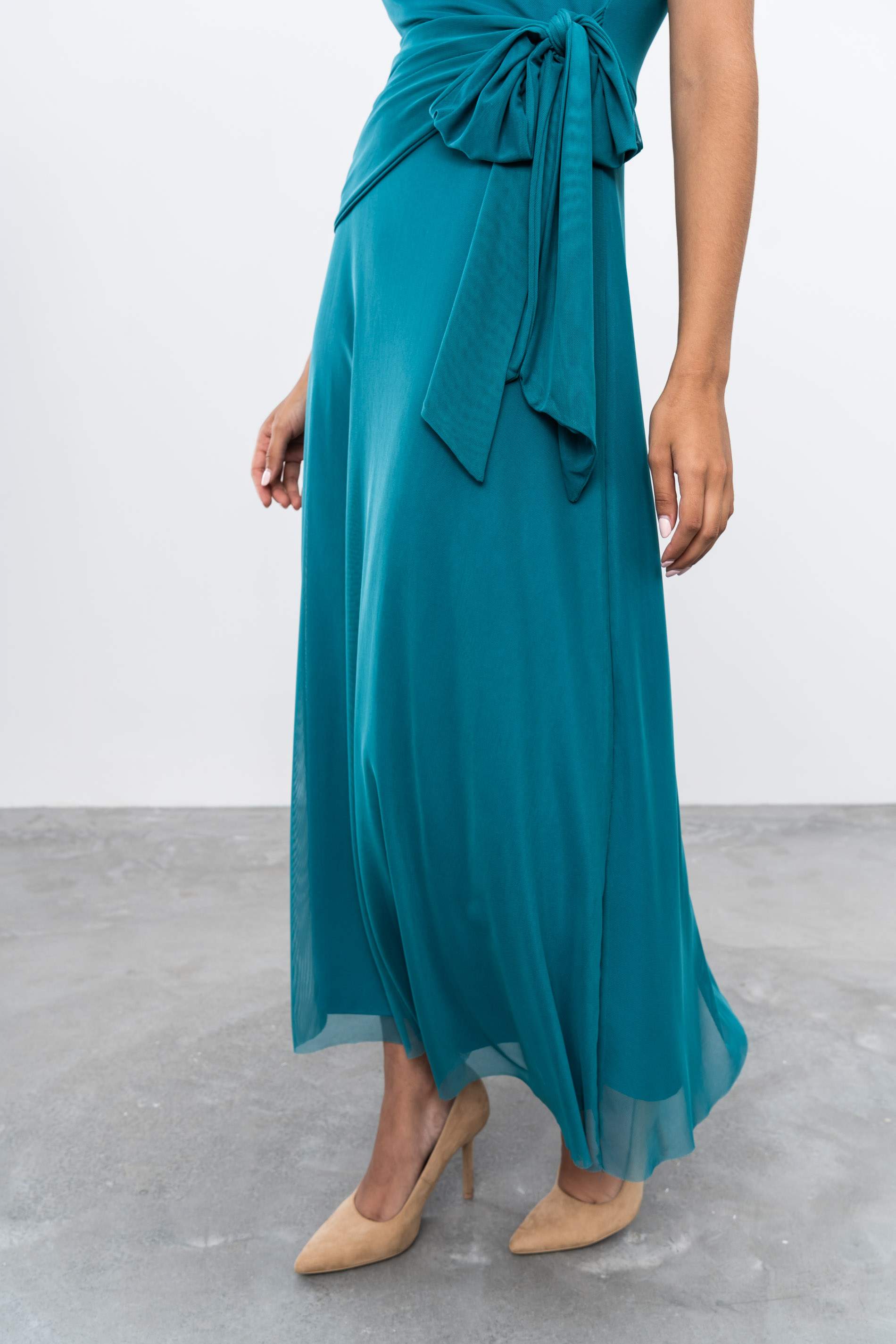 VESTIDO TUL LAZADA PETROLEO