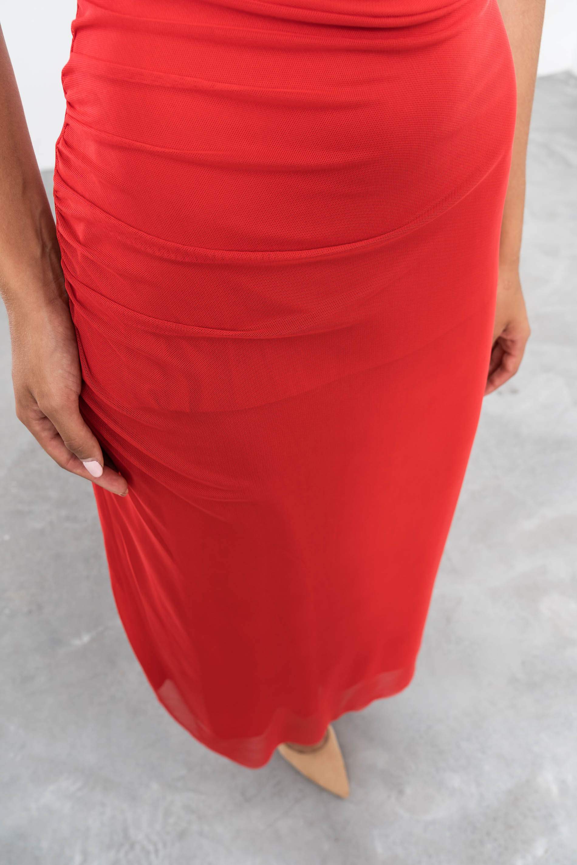 VESTIDO TUL FRUNCES