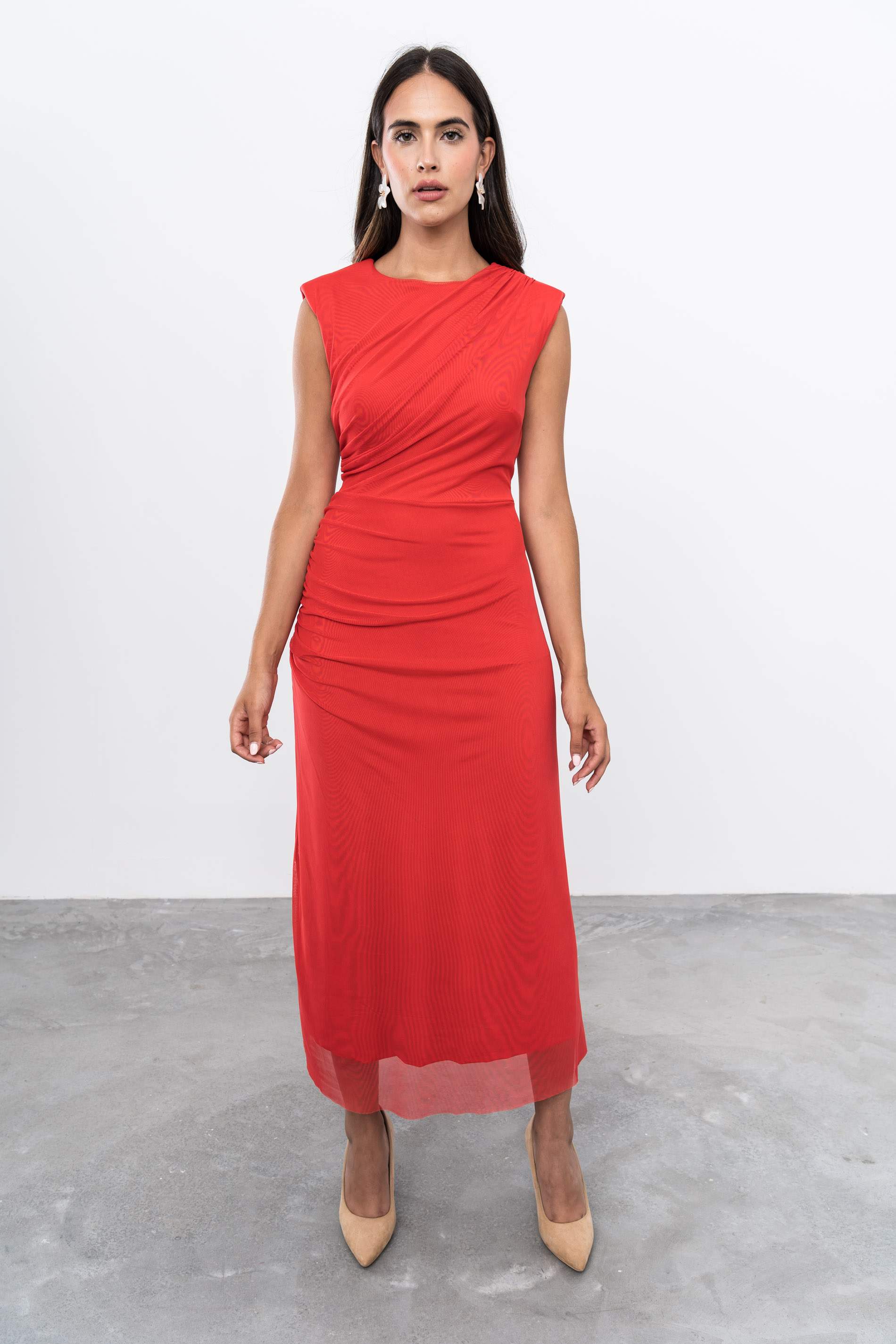 VESTIDO TUL FRUNCES