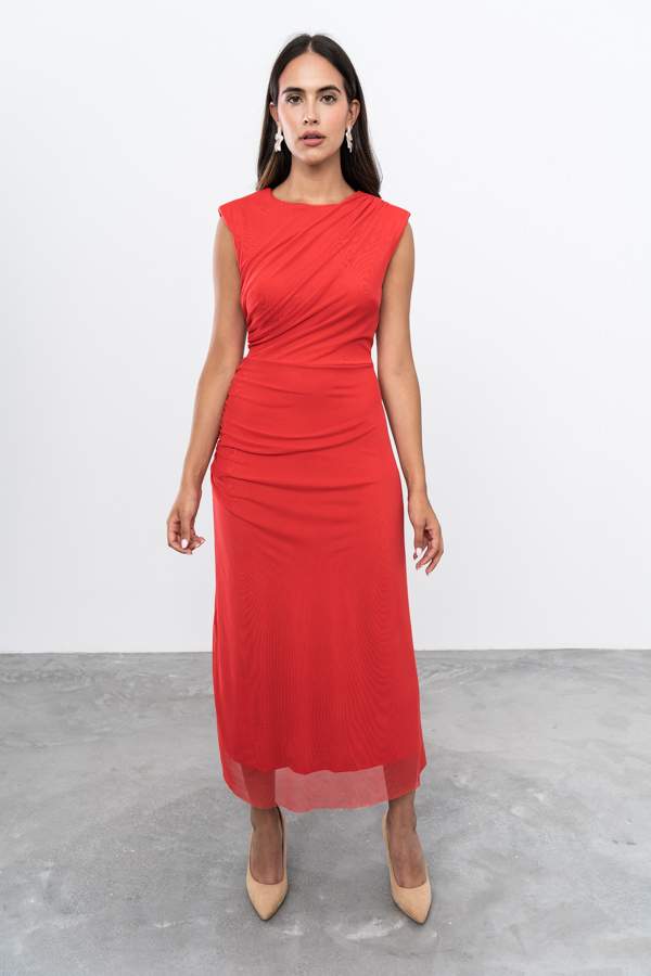 VESTIDO TUL FRUNCES
