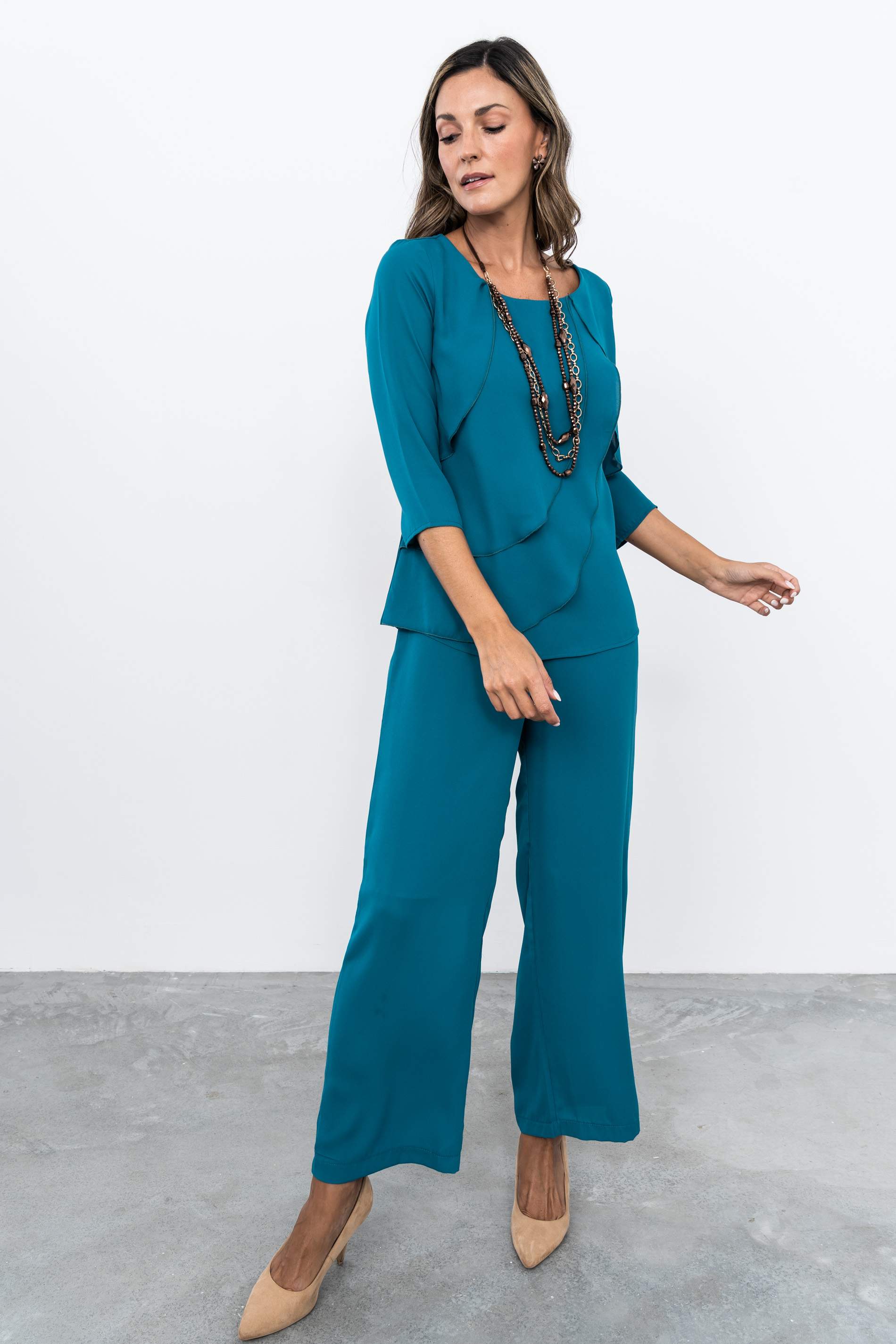 BLUSA GASA VOLANTES