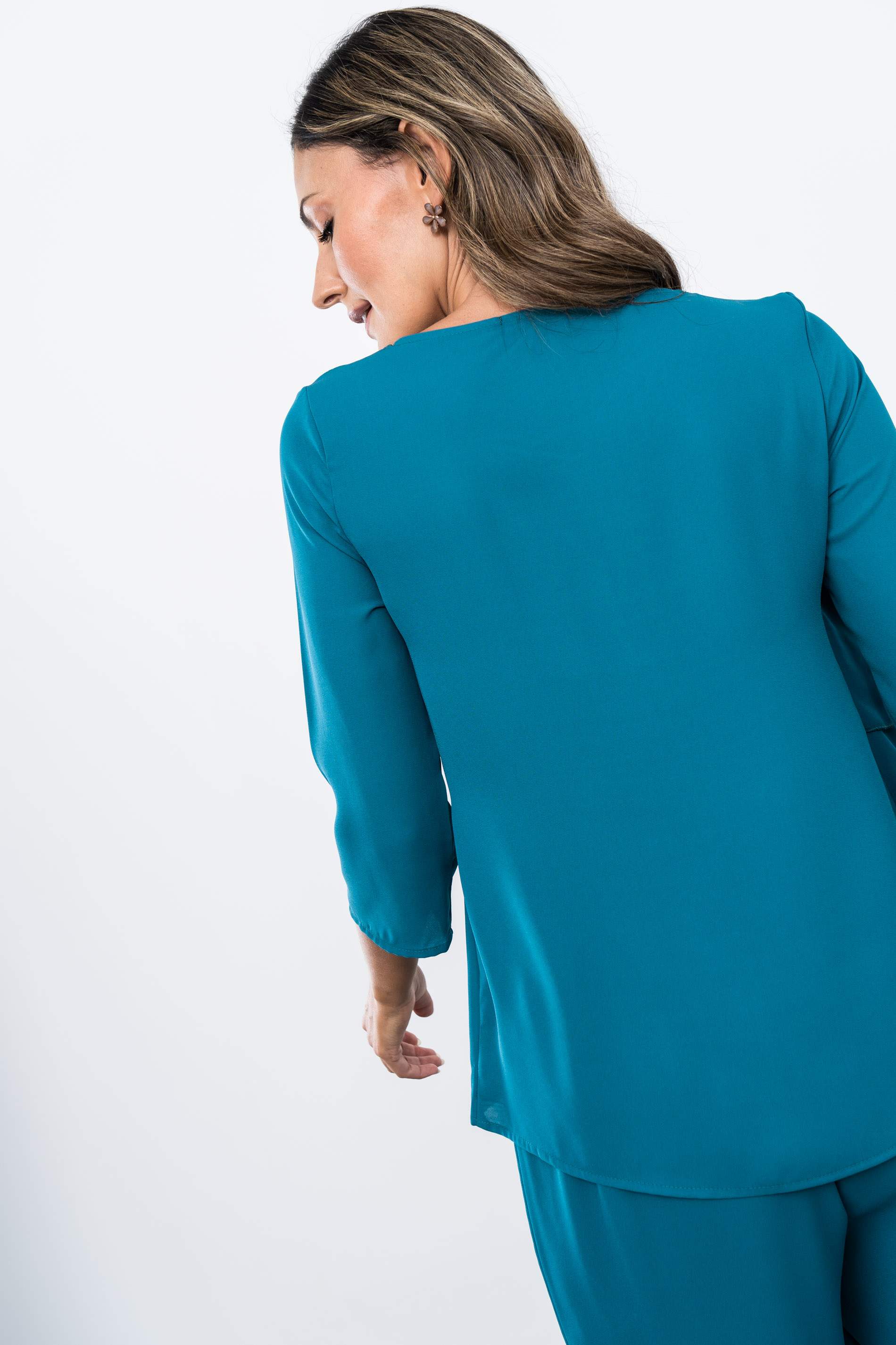 BLUSA GASA VOLANTES