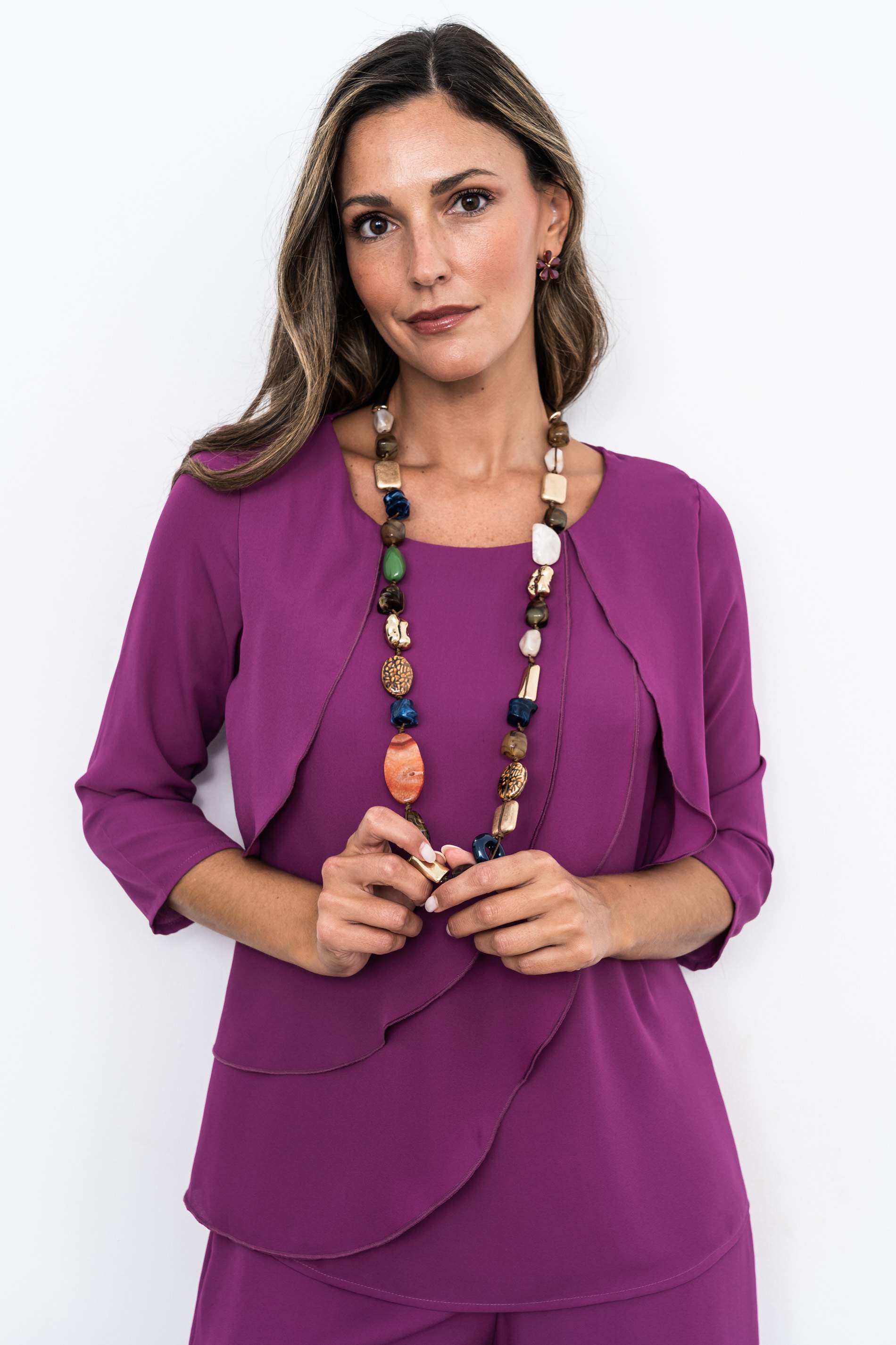 BLUSA GASA VOLANTES BUGANVILLA