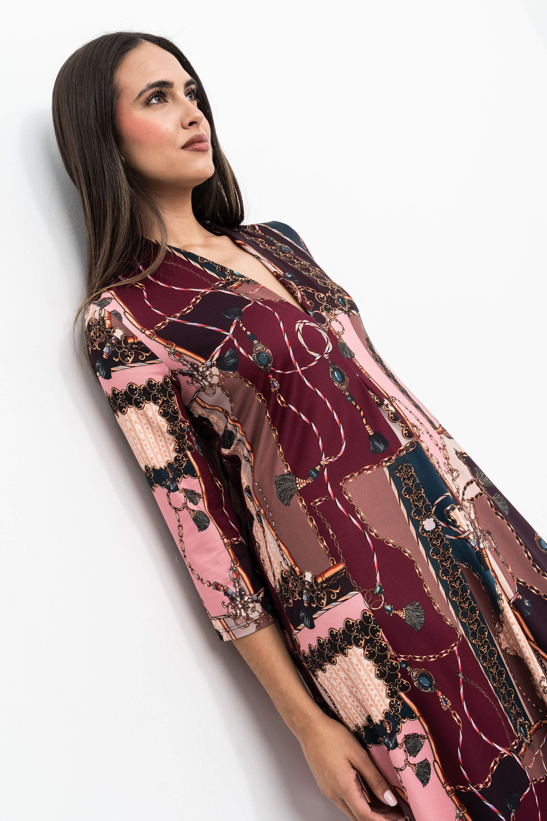 VESTIDO LARGO PLIEGUE