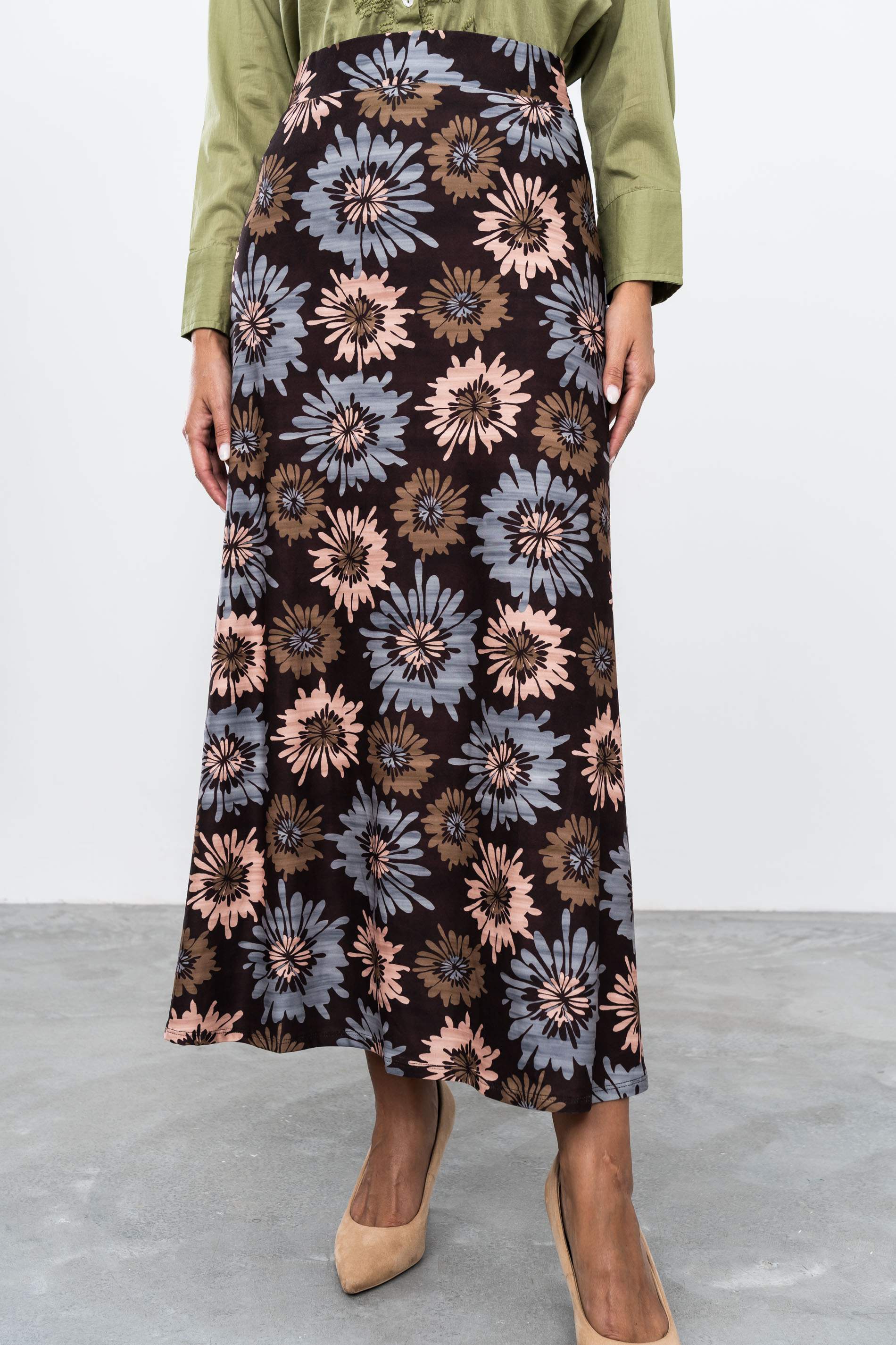 FALDA LARGA FLORAL