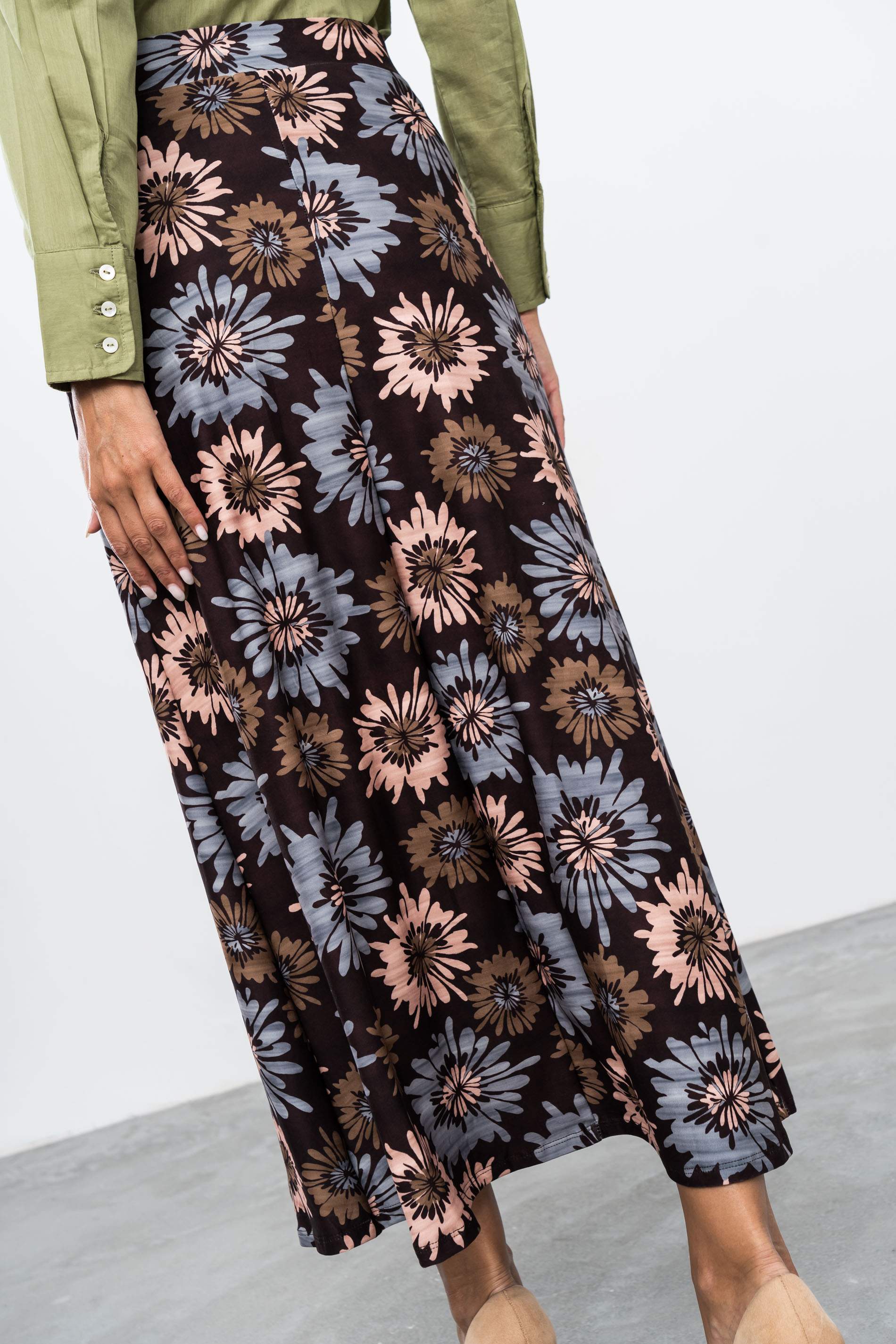 FALDA LARGA FLORAL