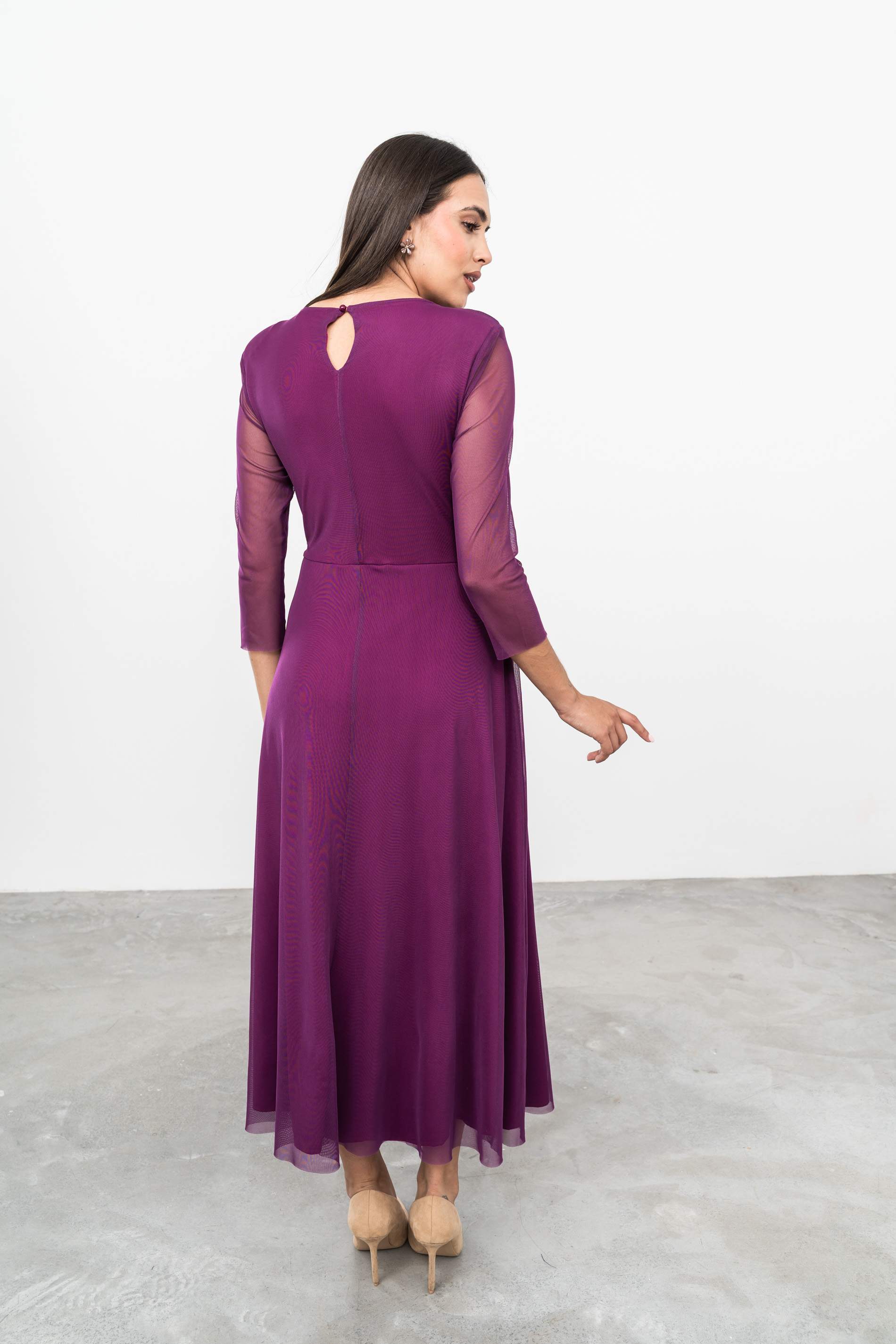 VESTIDO TUL LAZADA M/FRANCESA