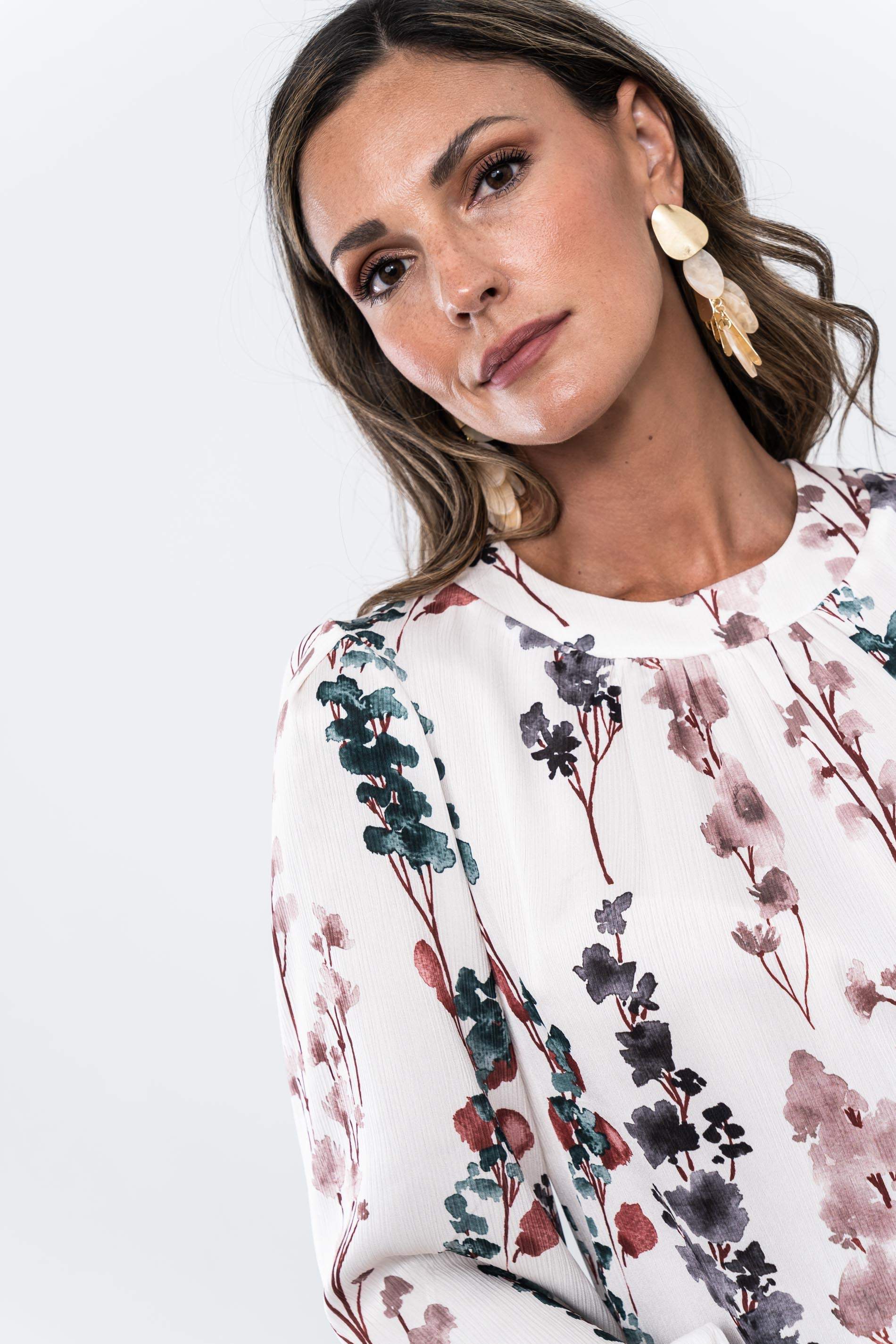 BLUSA FRUNCES FLORAL