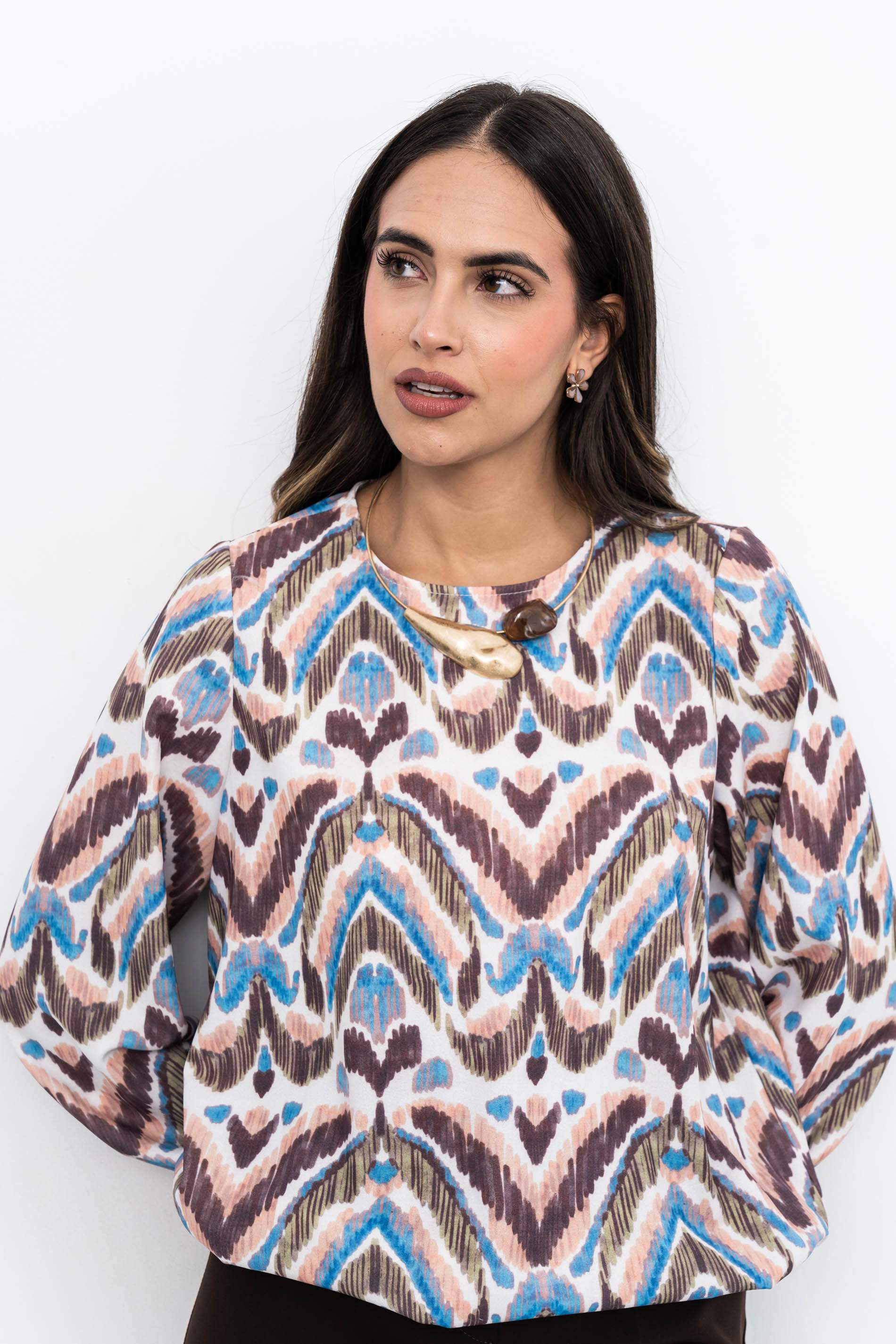 BLUSA RECOGIDA AZTECA