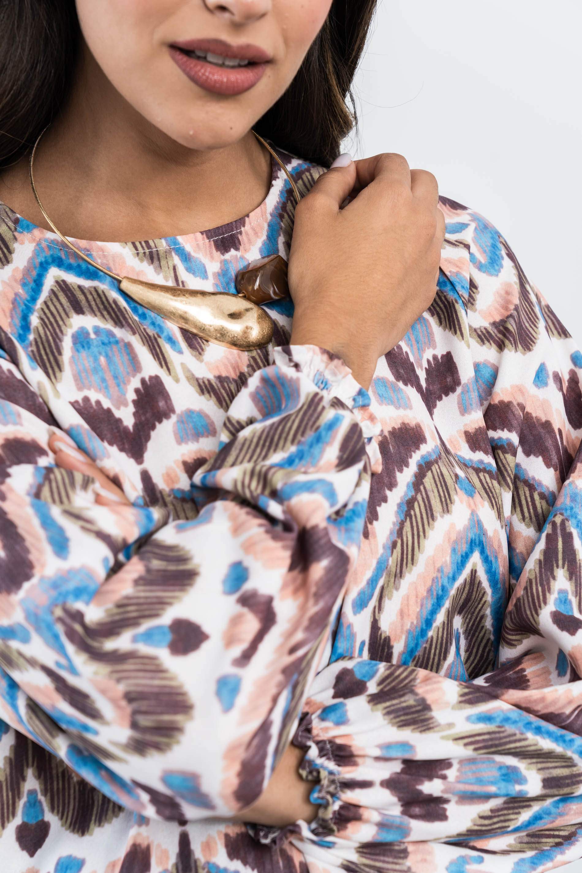 BLUSA RECOGIDA AZTECA