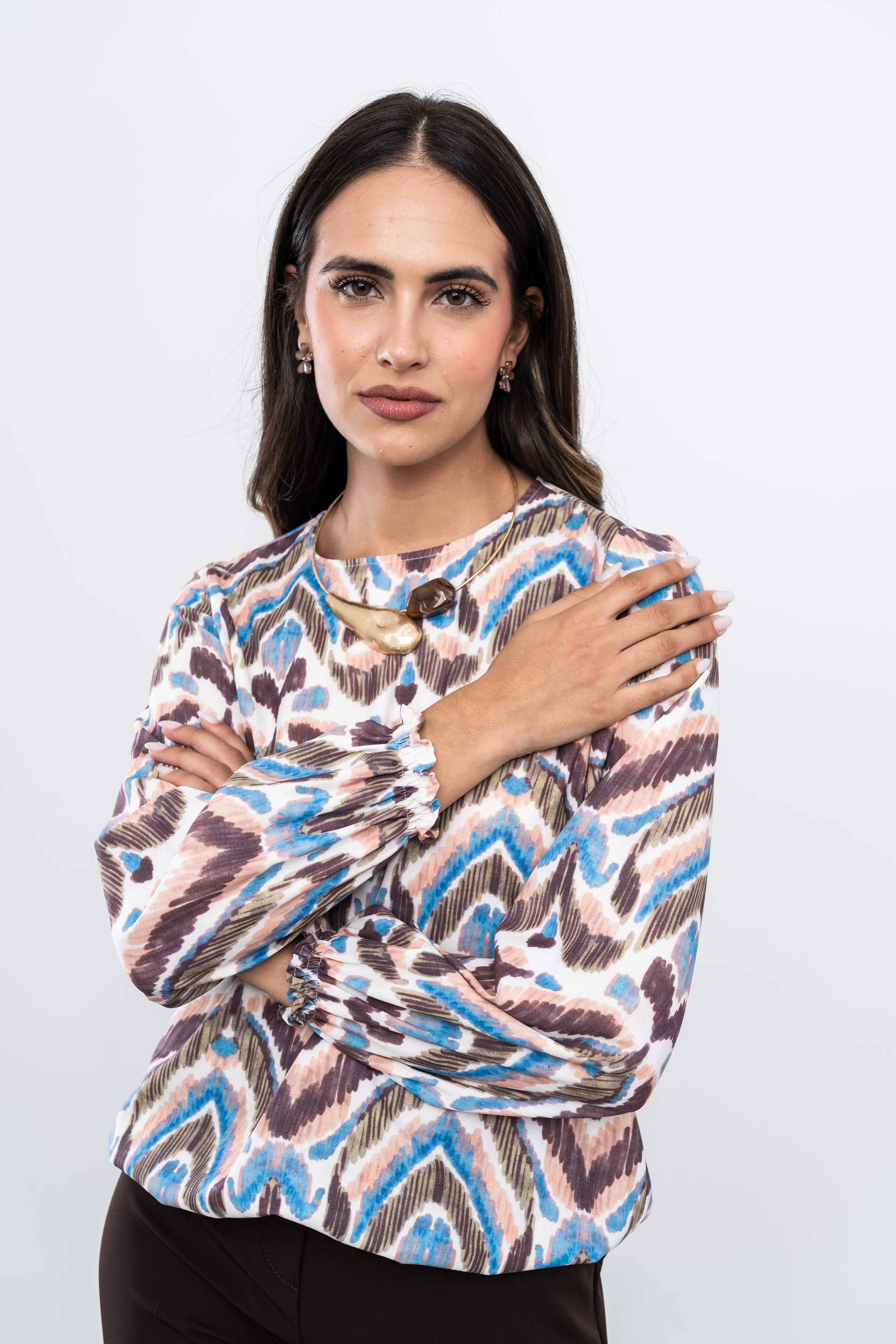 BLUSA RECOGIDA AZTECA