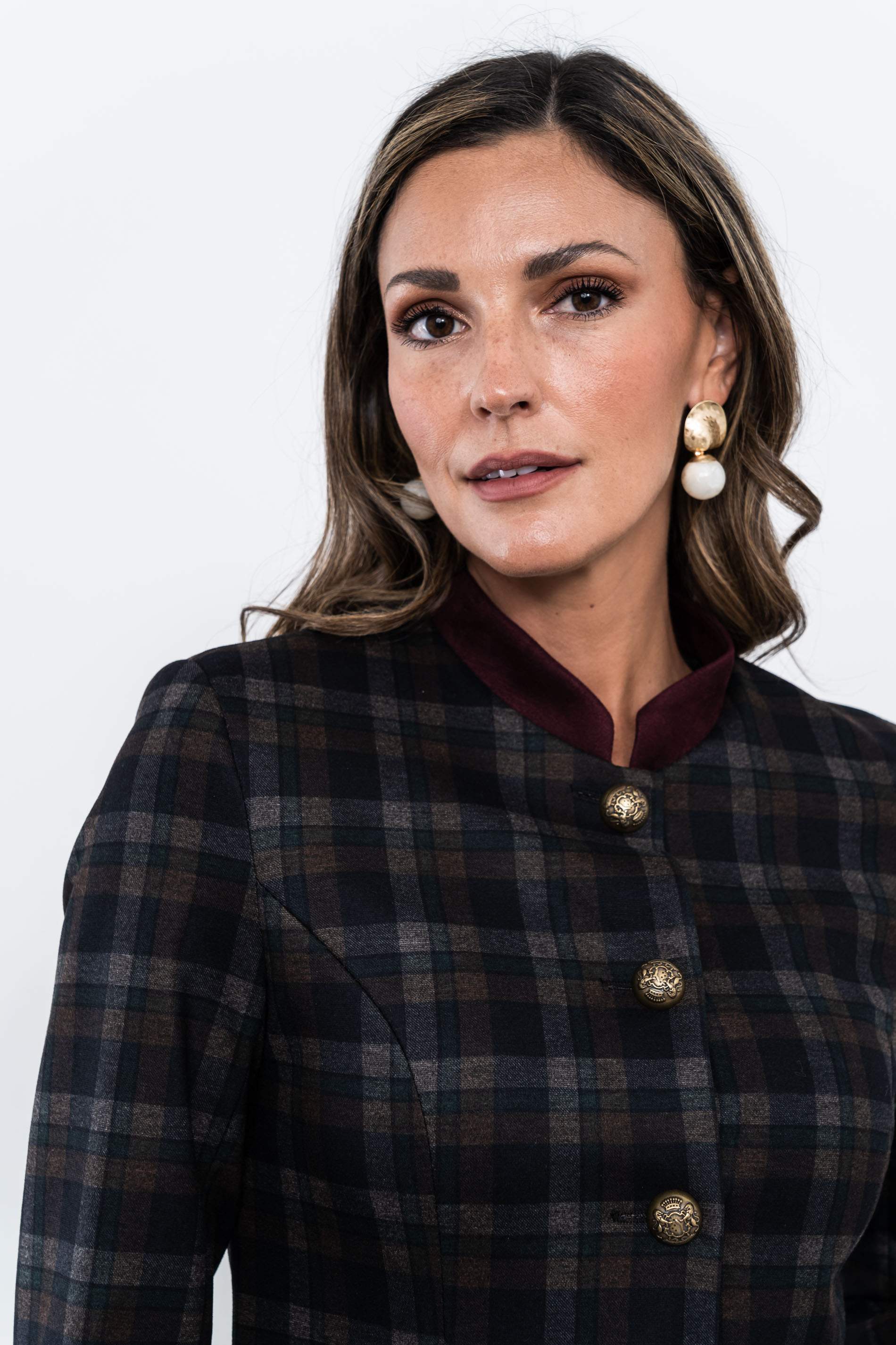 CHAQUETA ABOTONADA CUADROS