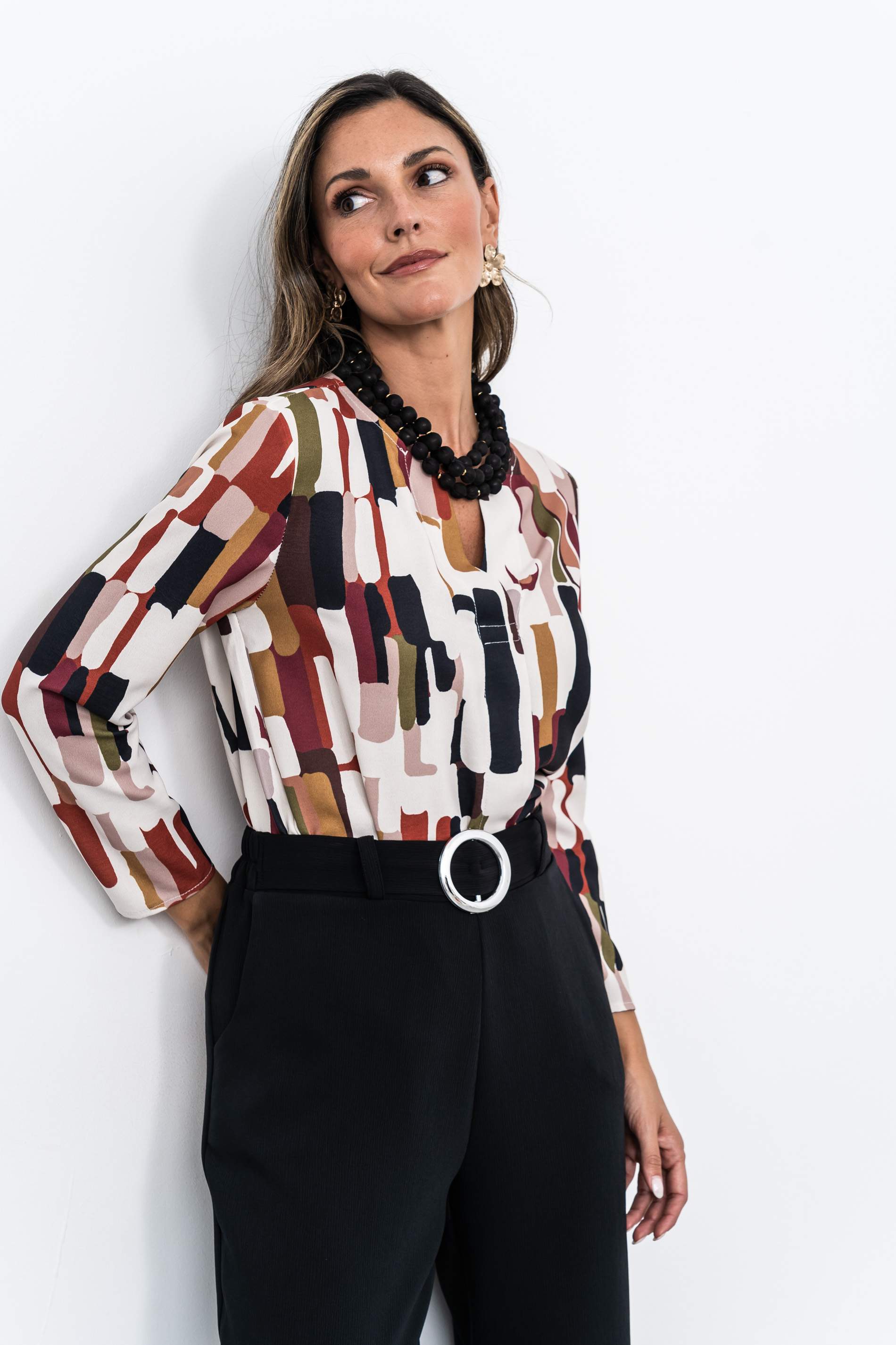 PANTALON TEXTURA HEBILLA