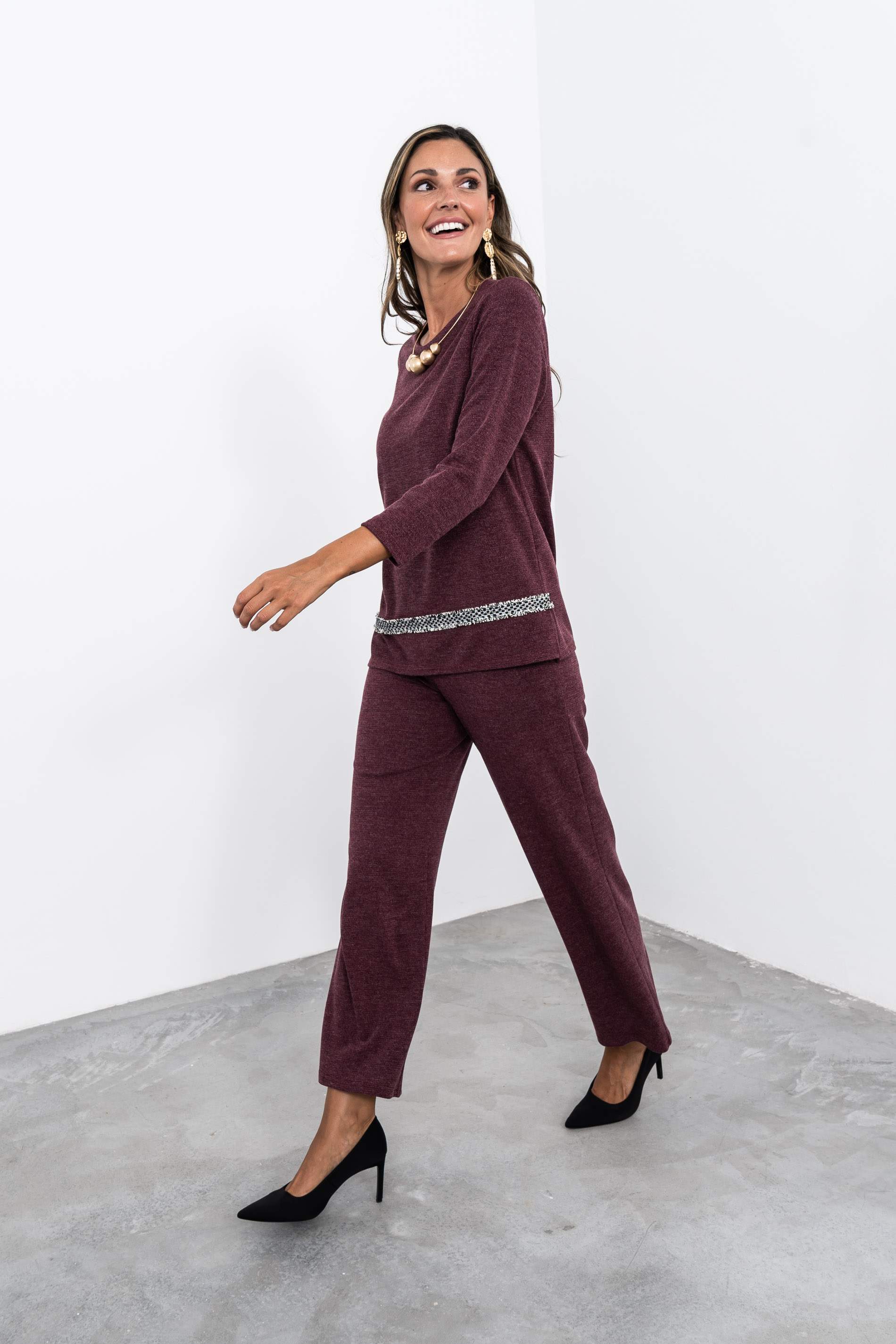 PANTALON PUNTO TEXTURA