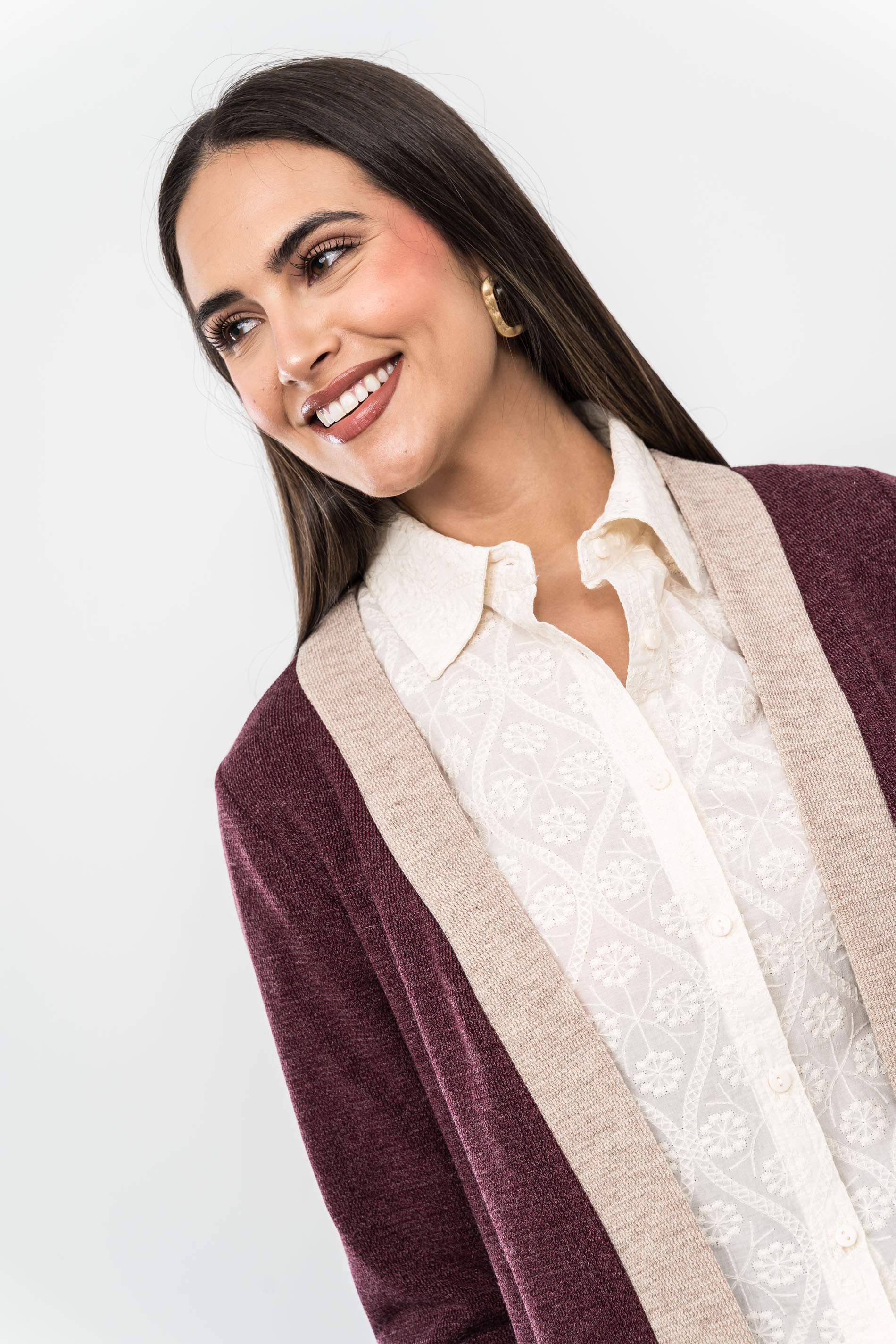 CHAQUETA PUNTO TEXTURA