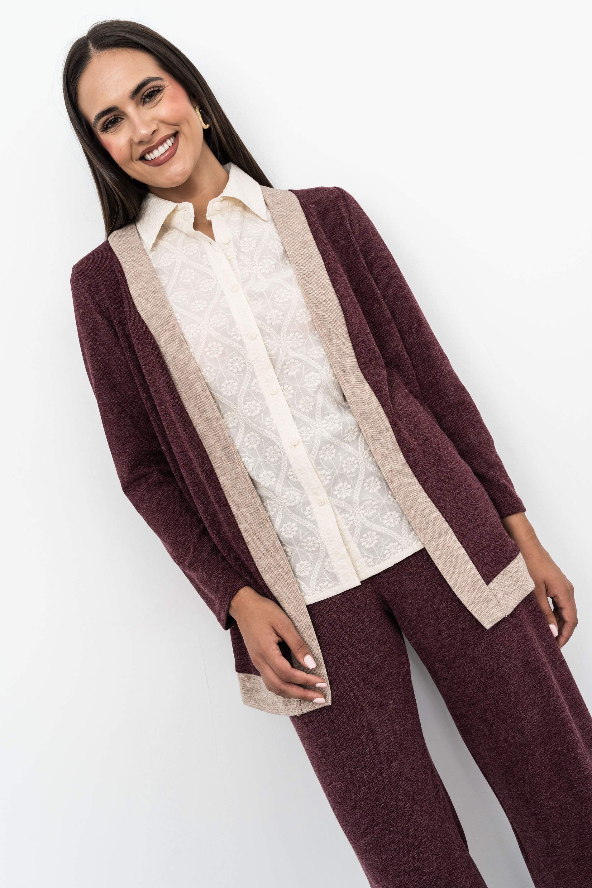 CHAQUETA PUNTO TEXTURA