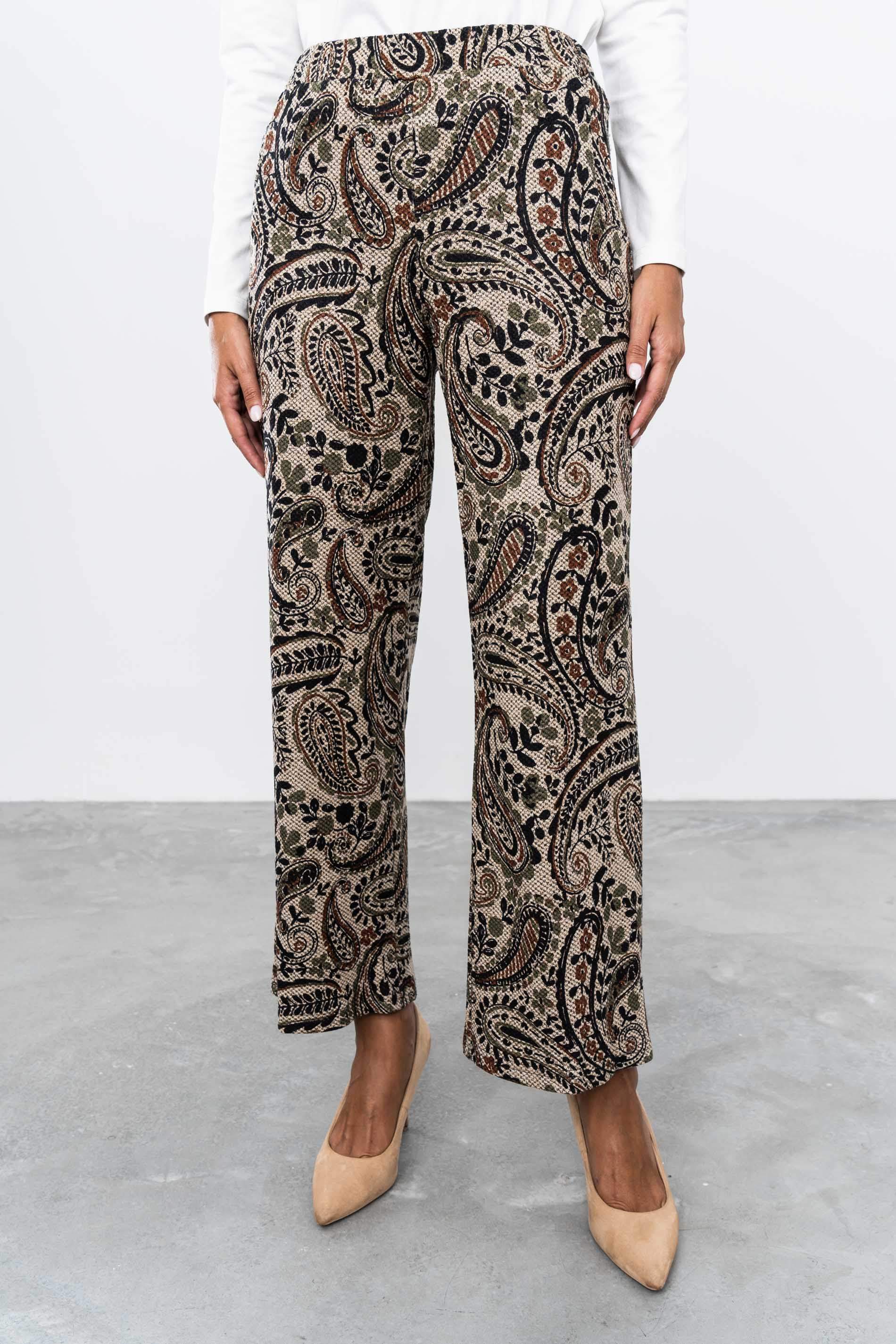 PANTALON PUNTO TEXTURA CACHEMIRE
