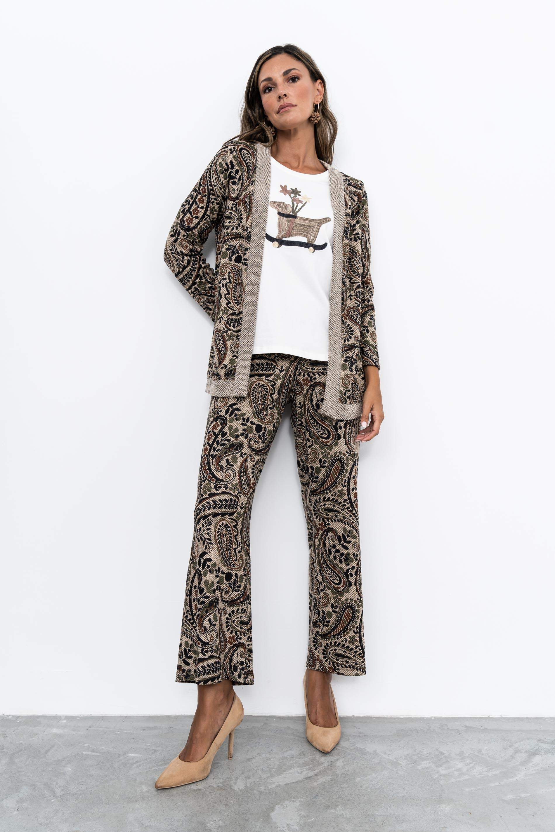 PANTALON PUNTO TEXTURA CACHEMIRE