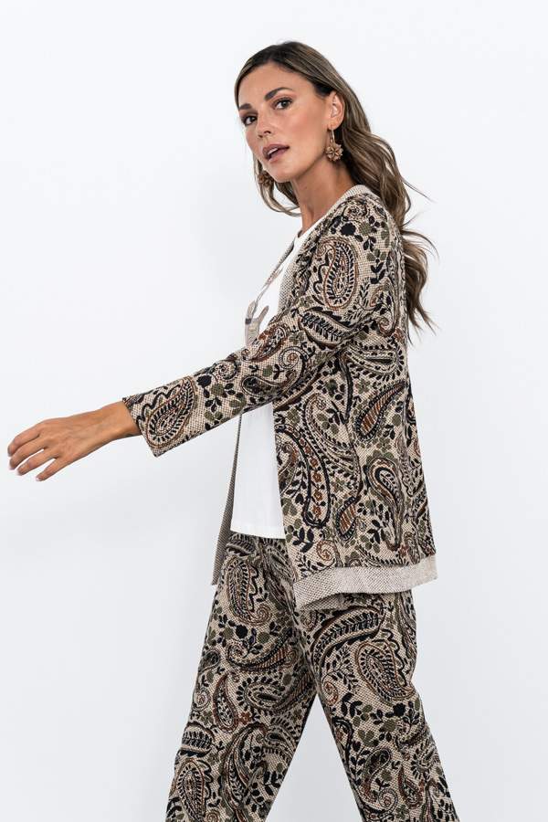 CHAQUETA PUNTO TEXTURA CACHEMIRE