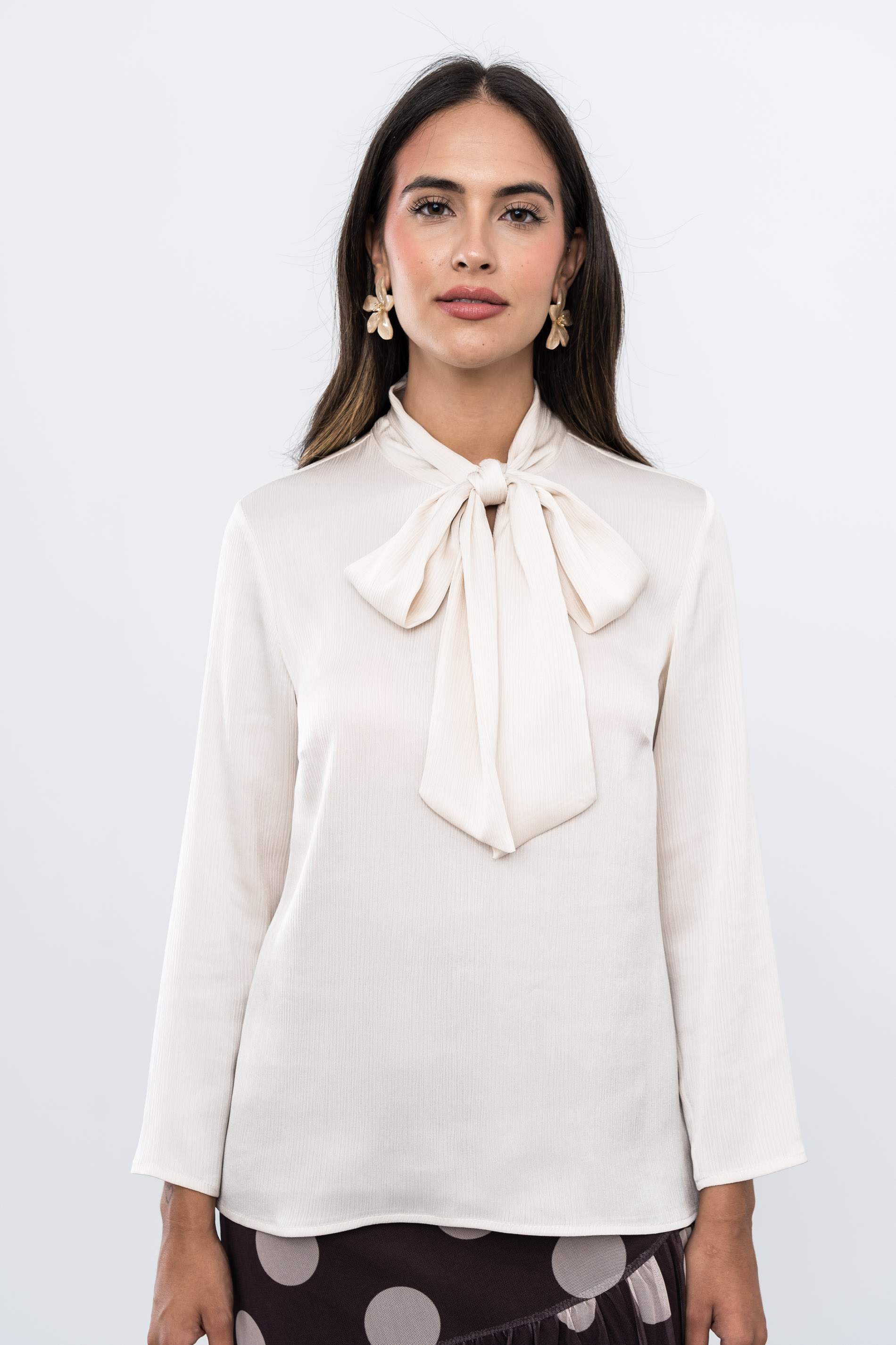 BLUSA LAZADA SATINADA