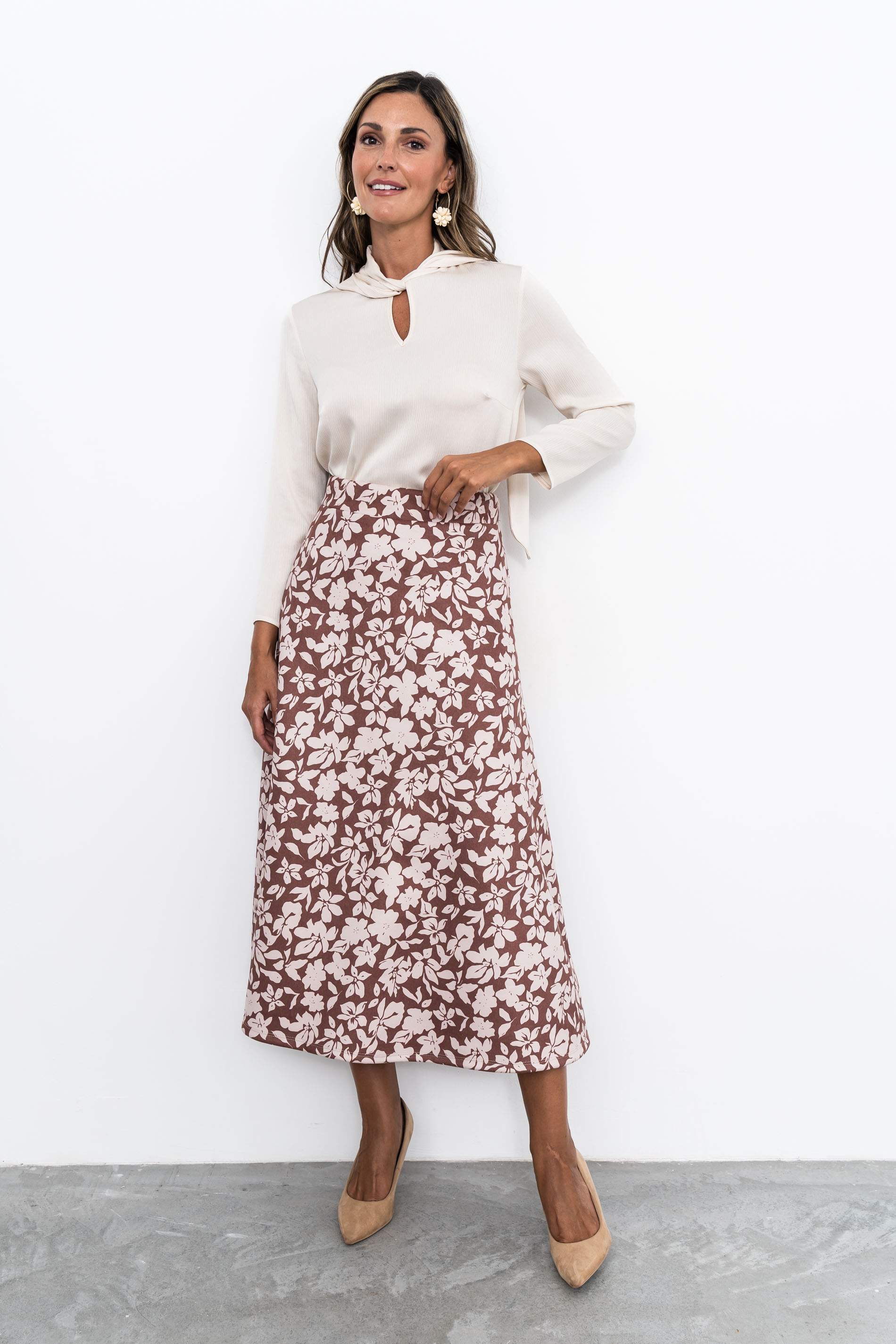 FALDA ANTELINA ESTAMPADA FLORES