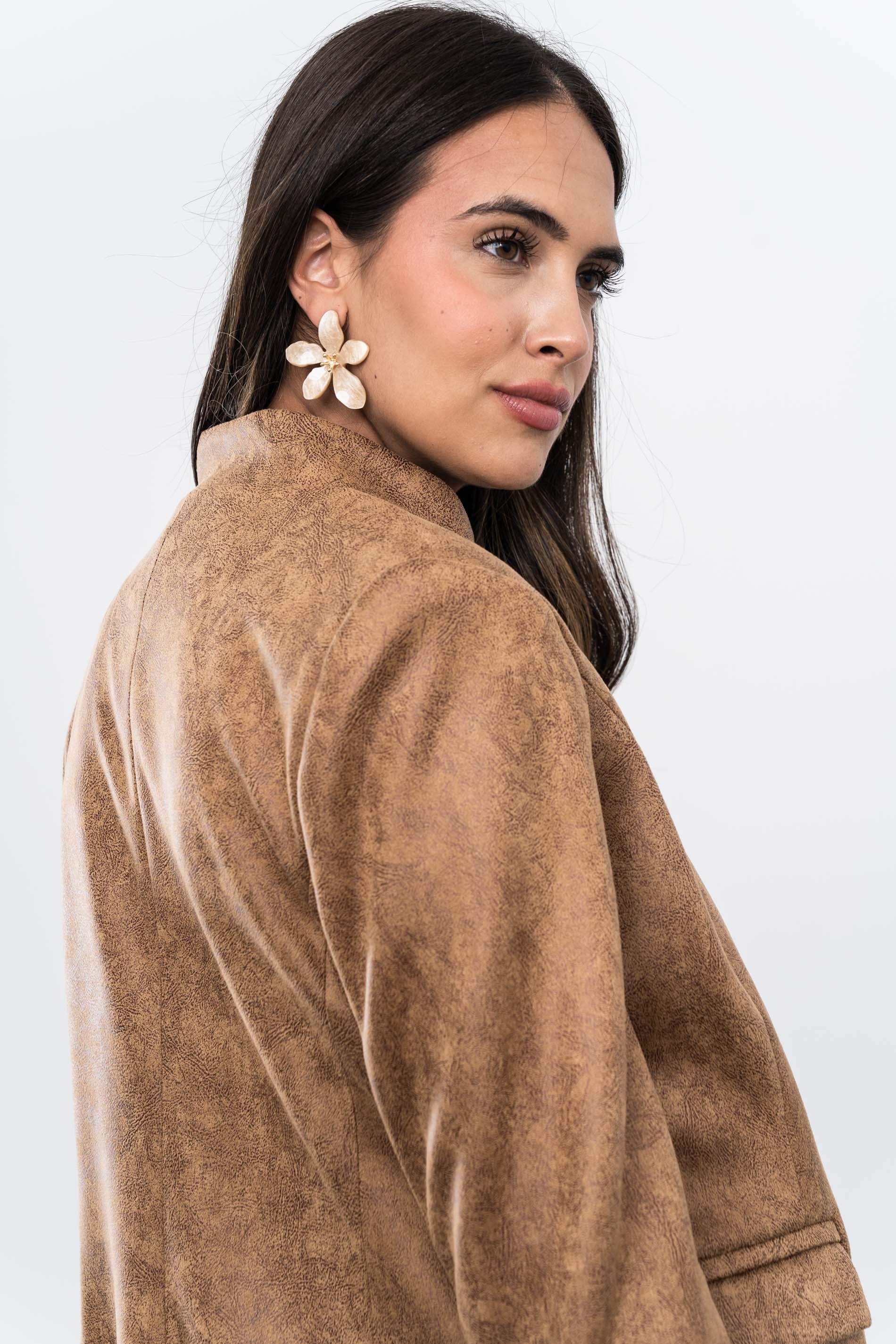 CHAQUETA EFECTO PIEL