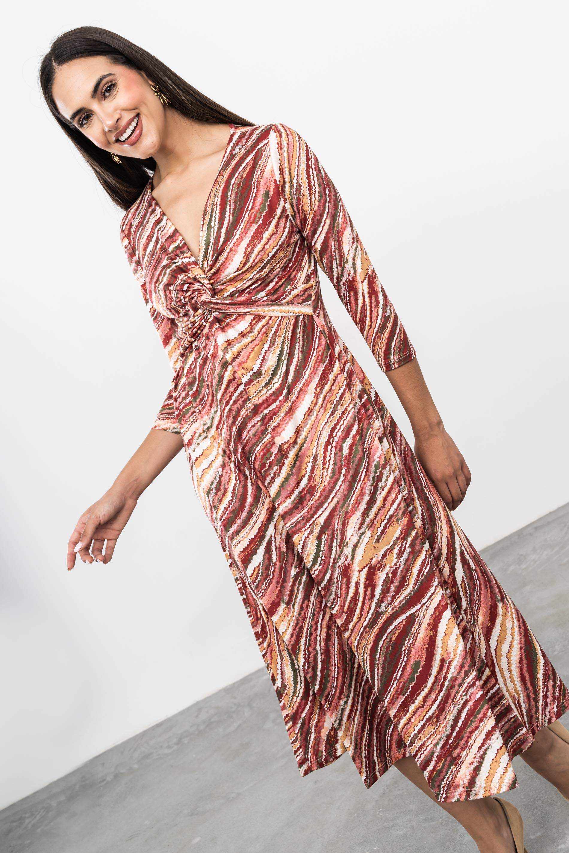 VESTIDO NUDO ONDAS
